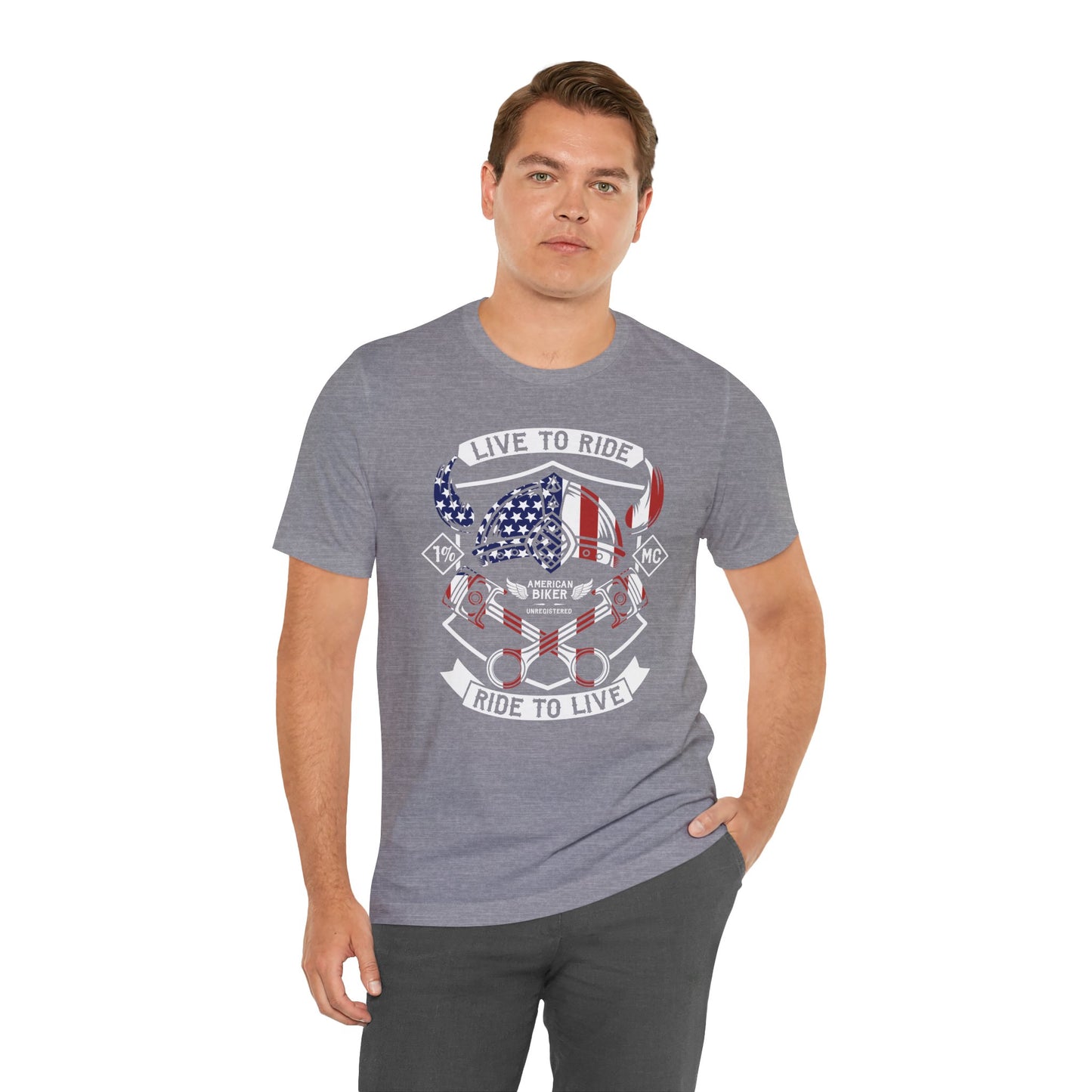 Live To Ride Ride To Live 1% MC Unisex Jersey Short Sleeve Tee