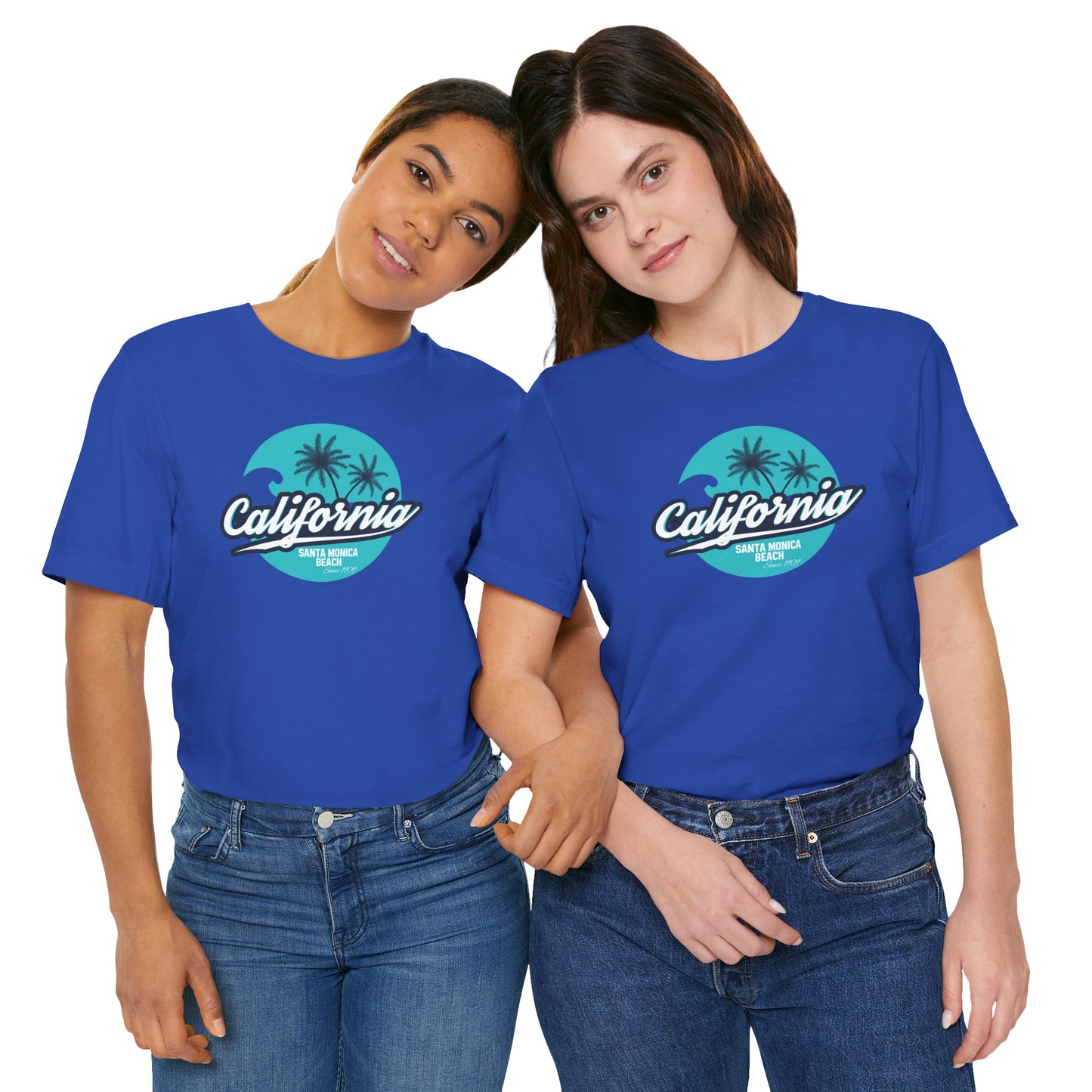 California Santa Monica Beach Unisex Jersey Short Sleeve Tee