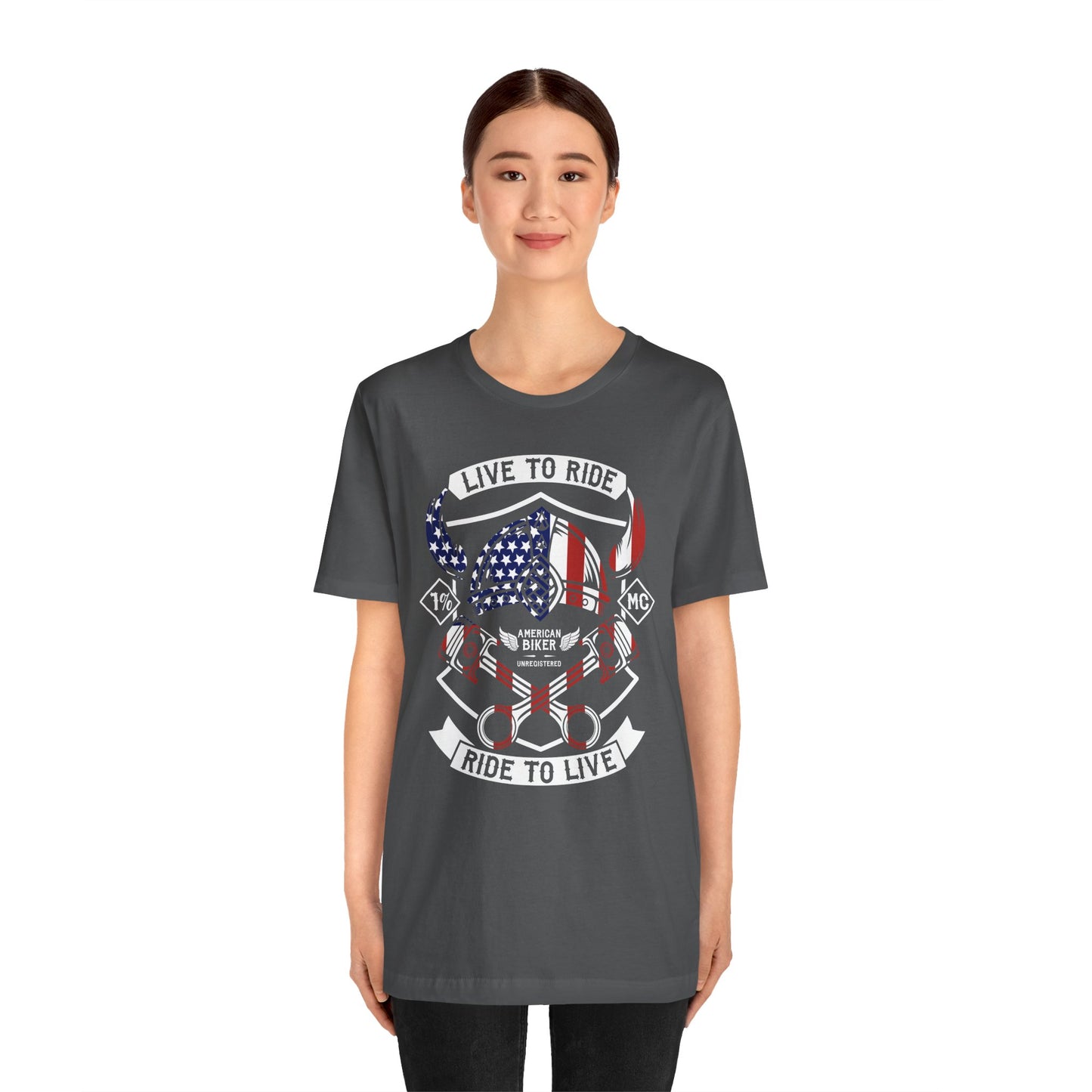 Live To Ride Ride To Live 1% MC Unisex Jersey Short Sleeve Tee