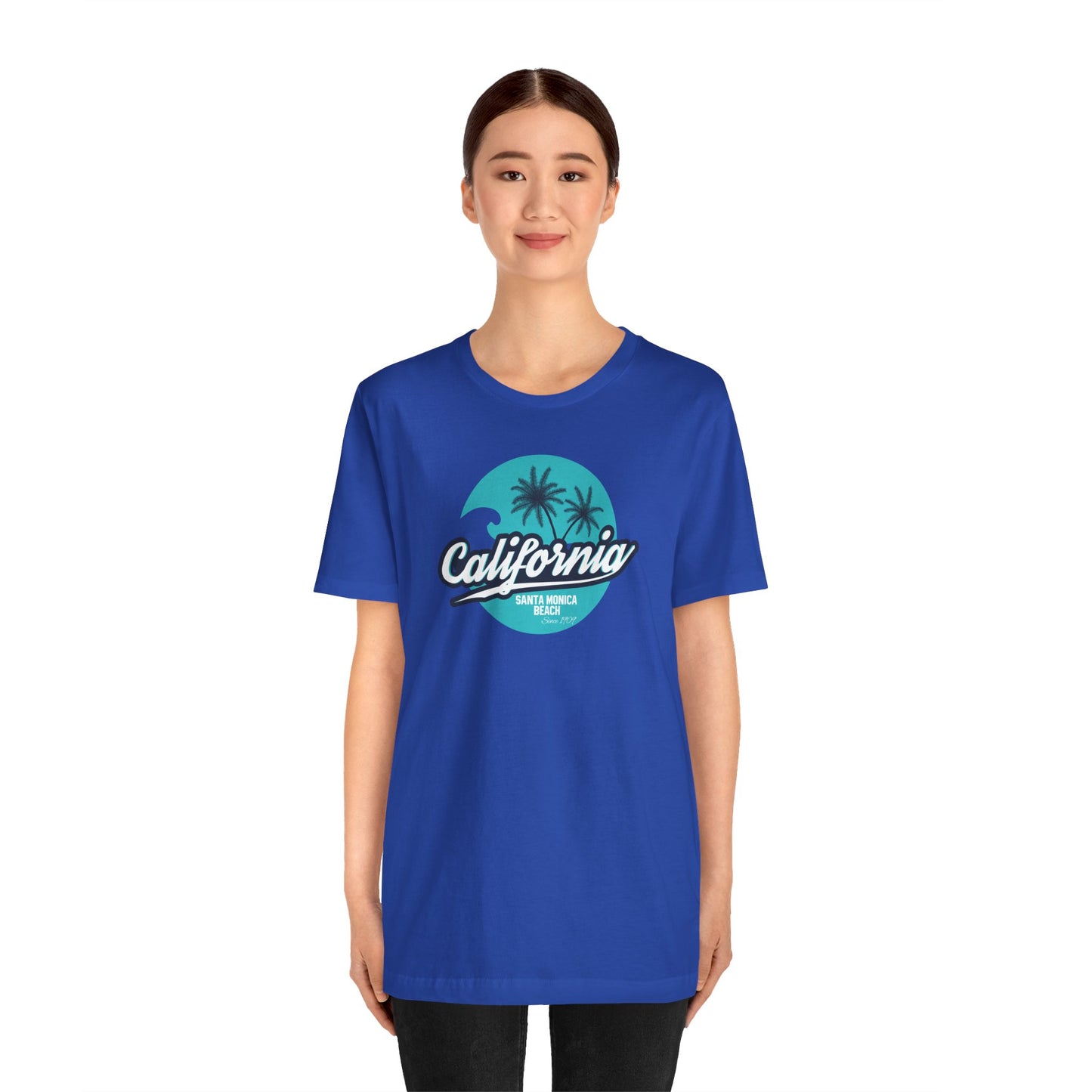 California Santa Monica Beach Unisex Jersey Short Sleeve Tee