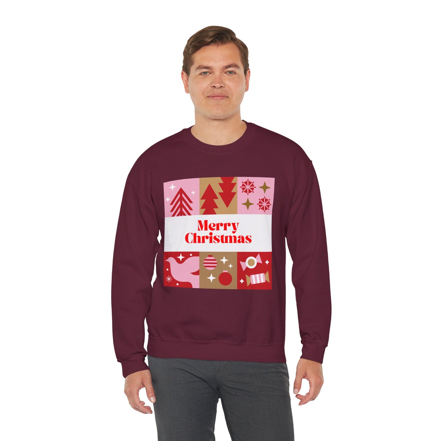 Christmas Montage ππβ¨ Unisex Heavy Blend Crewneck Sweatshirt