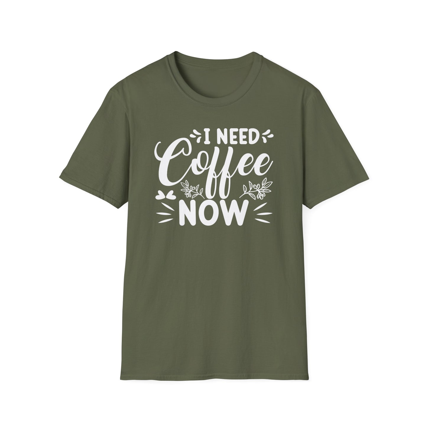 I Need Coffee Now Softstyle T-Shirt