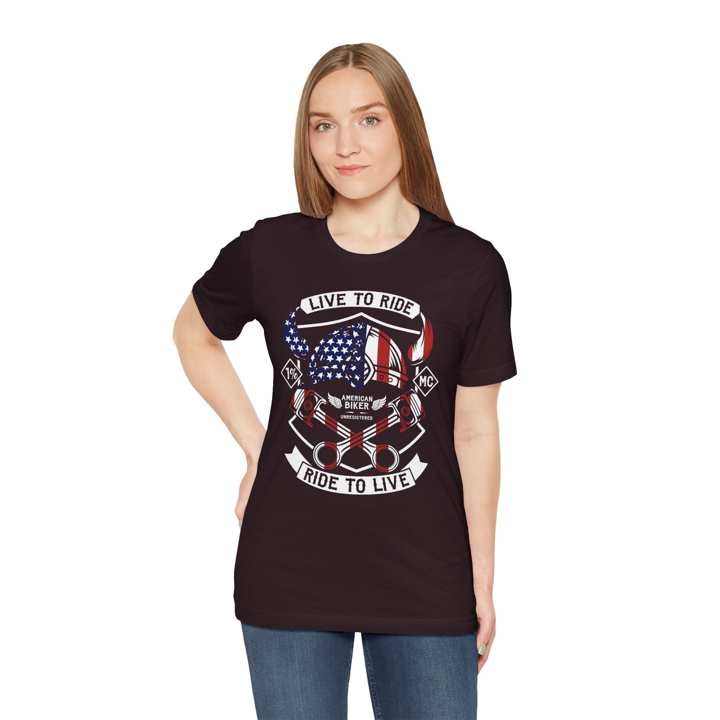 Live To Ride Ride To Live 1% MC Unisex Jersey Short Sleeve Tee