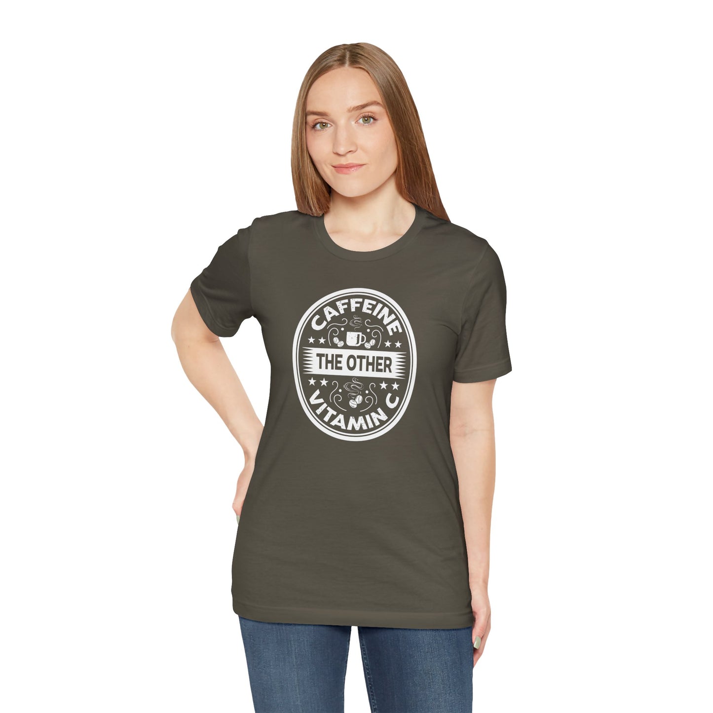 Caffeine The Other Vitamin C Unisex Jersey Short Sleeve Tee