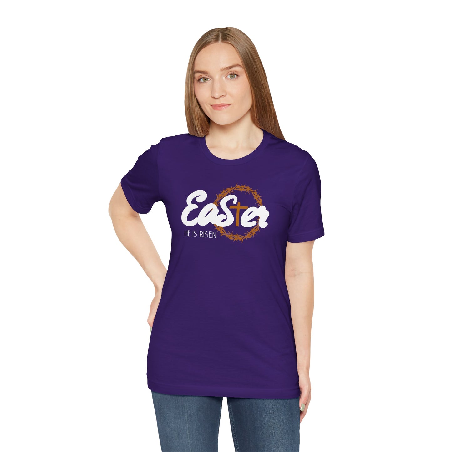 Easter He Is Risen Unisex Jersey Short Sleeve Tee