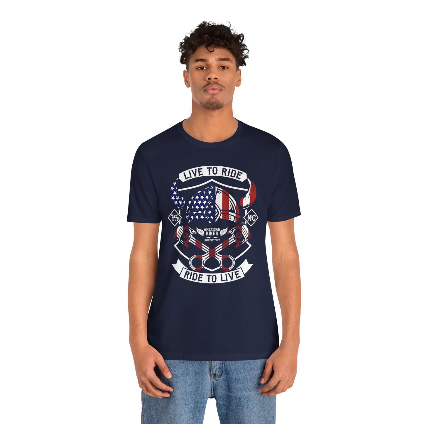 Live To Ride Ride To Live 1% MC Unisex Jersey Short Sleeve Tee
