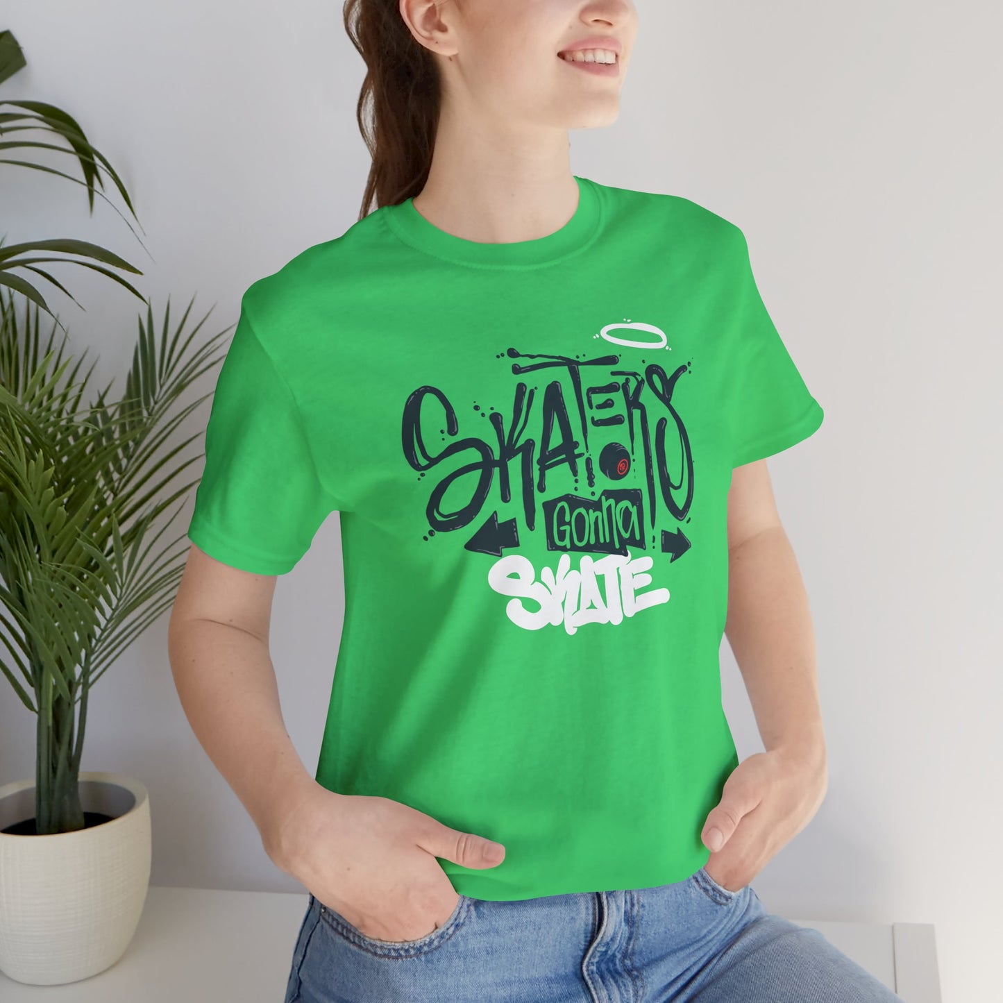 Skaters Gonna Skate Unisex Jersey Short Sleeve Tee