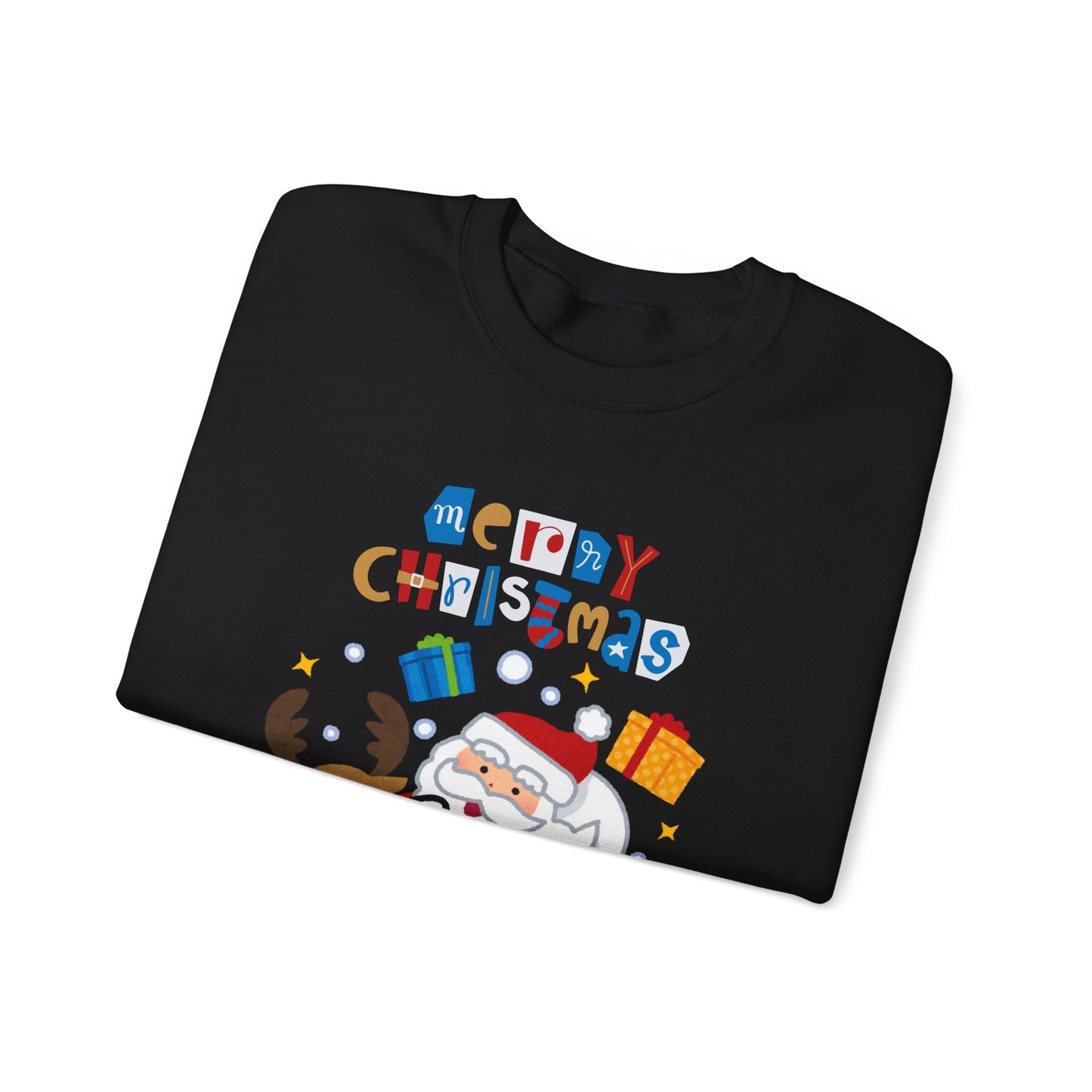 Unisex Heavy Blend Crewneck Sweatshirt Santa & Reindeer Merry Christmas π
π¦β¨