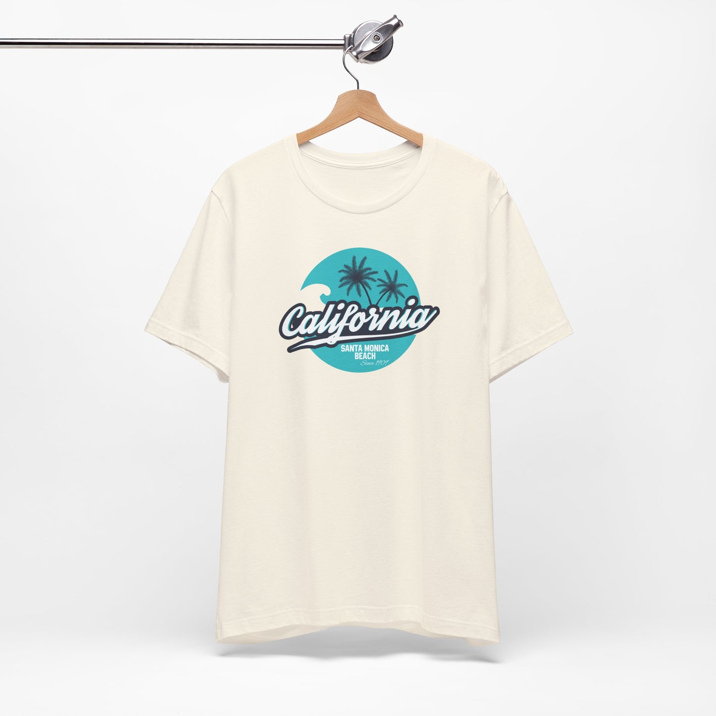 California Santa Monica Beach Unisex Jersey Short Sleeve Tee
