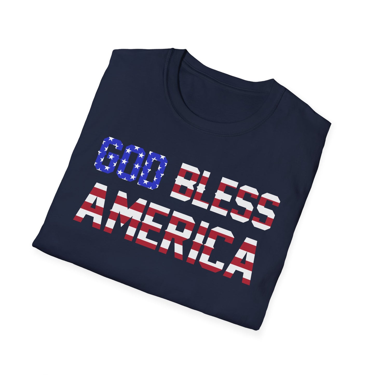 God Bless America Unisex Softstyle T-Shirt