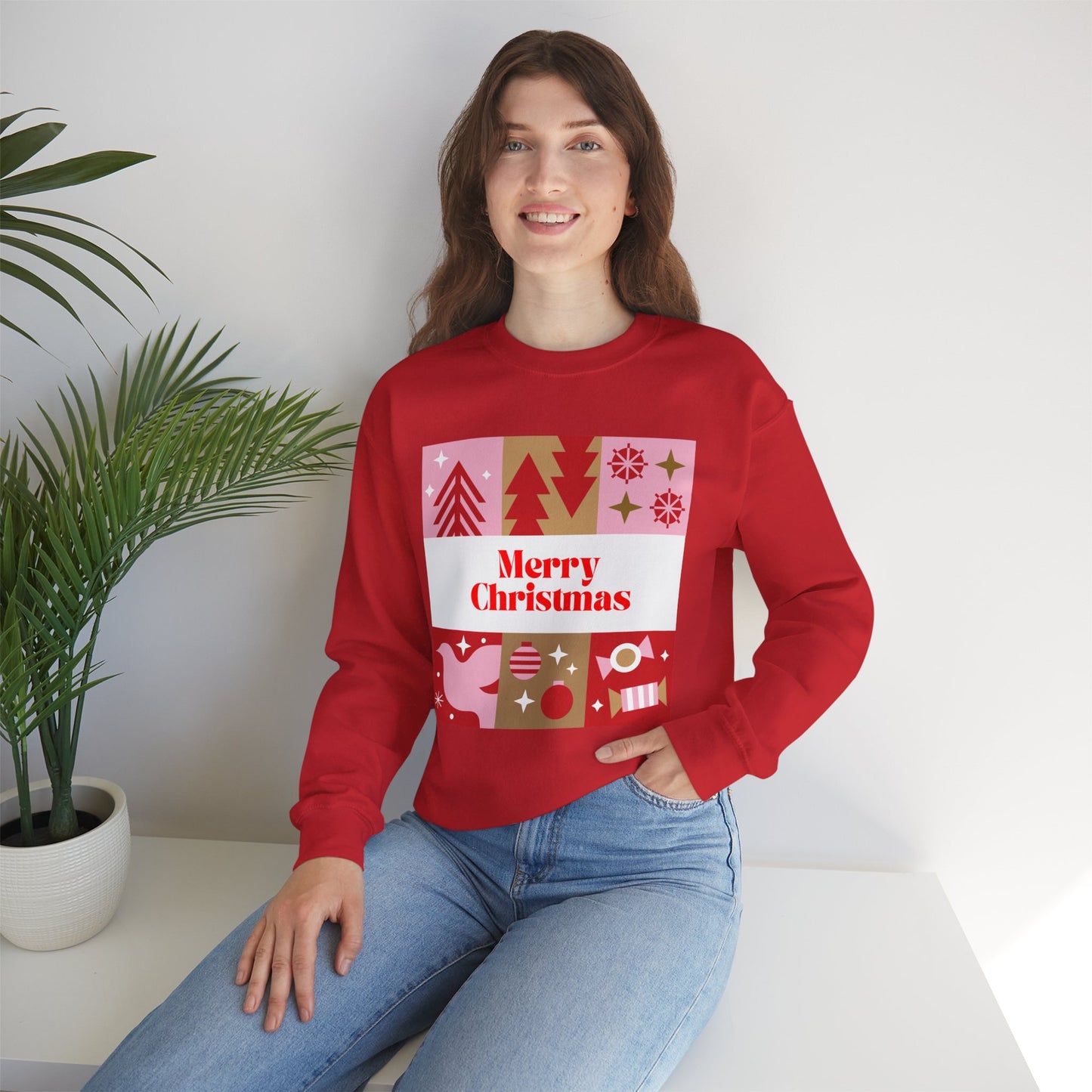Christmas Montage ππβ¨ Unisex Heavy Blend Crewneck Sweatshirt