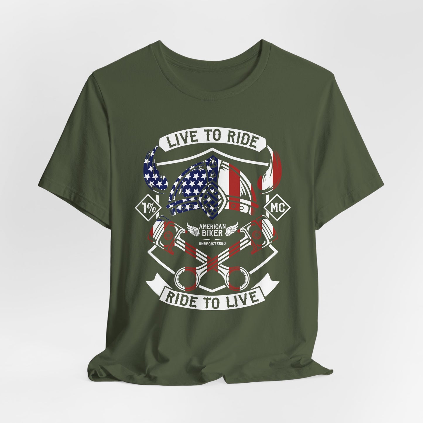 Live To Ride Ride To Live 1% MC Unisex Jersey Short Sleeve Tee