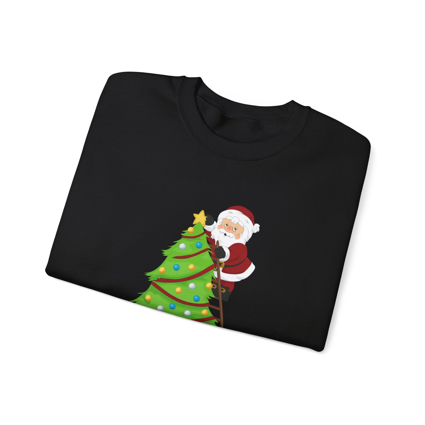 Unisex Heavy Blend Crewneck Sweatshirt Santa Climbing Ladder Merry Christmas π
πβ¨