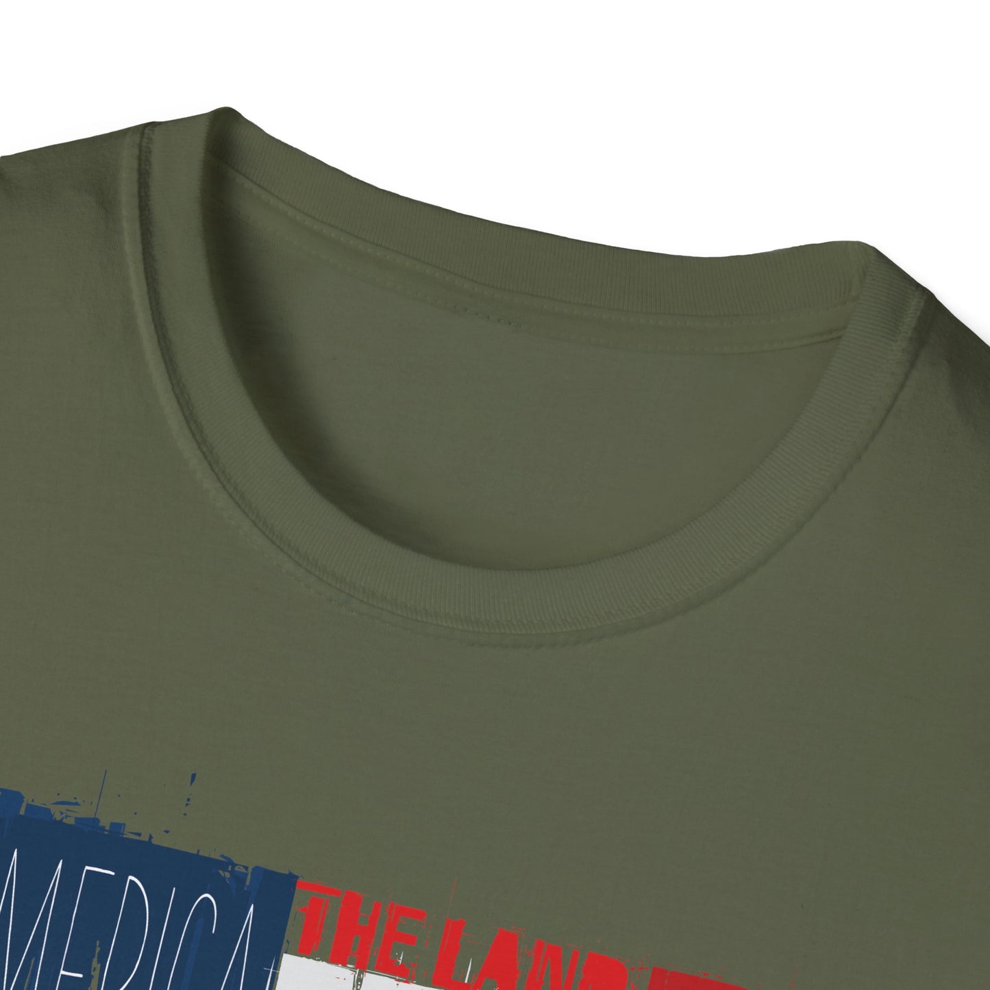 America The Land Of The Free Unisex Softstyle T-Shirt