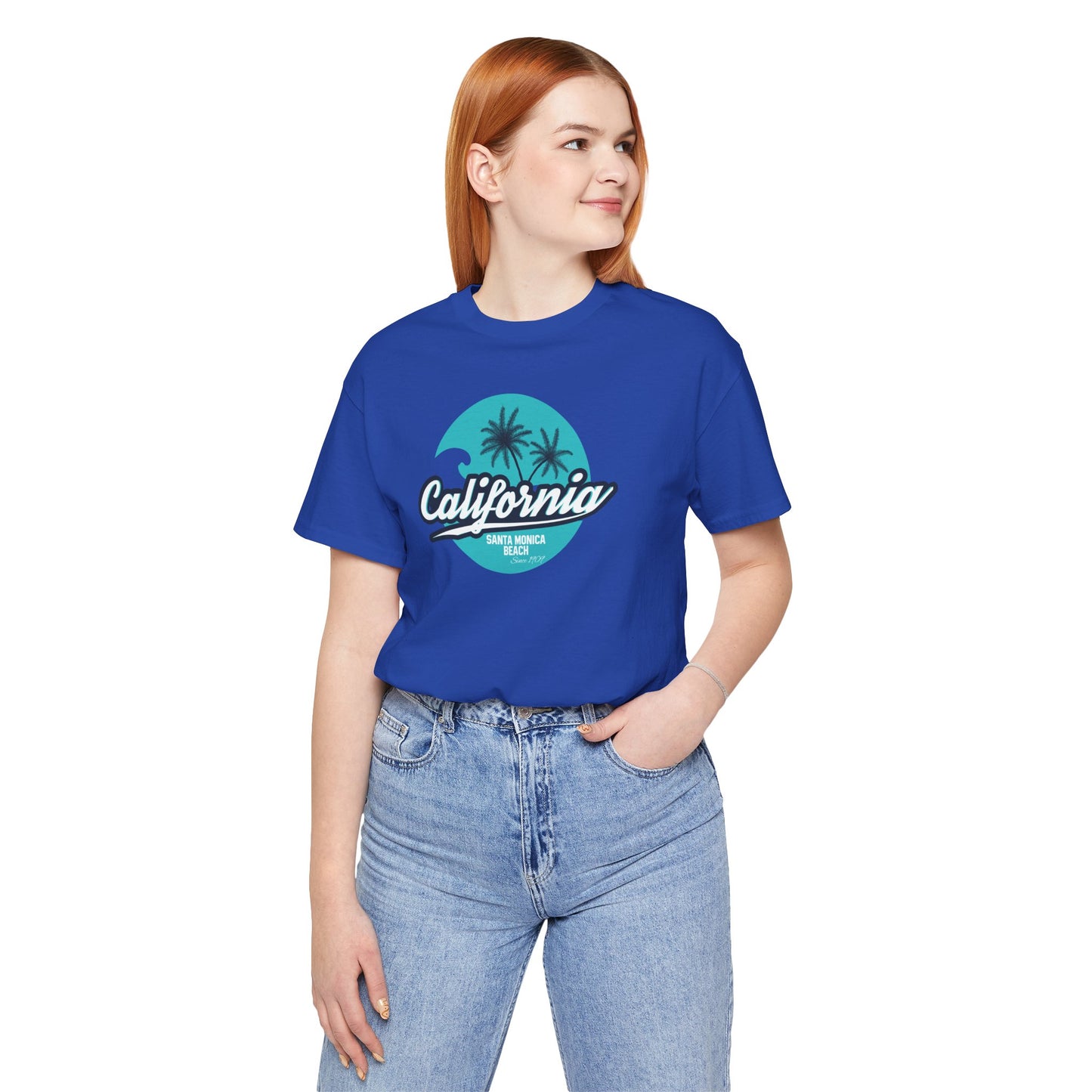 California Santa Monica Beach Unisex Jersey Short Sleeve Tee