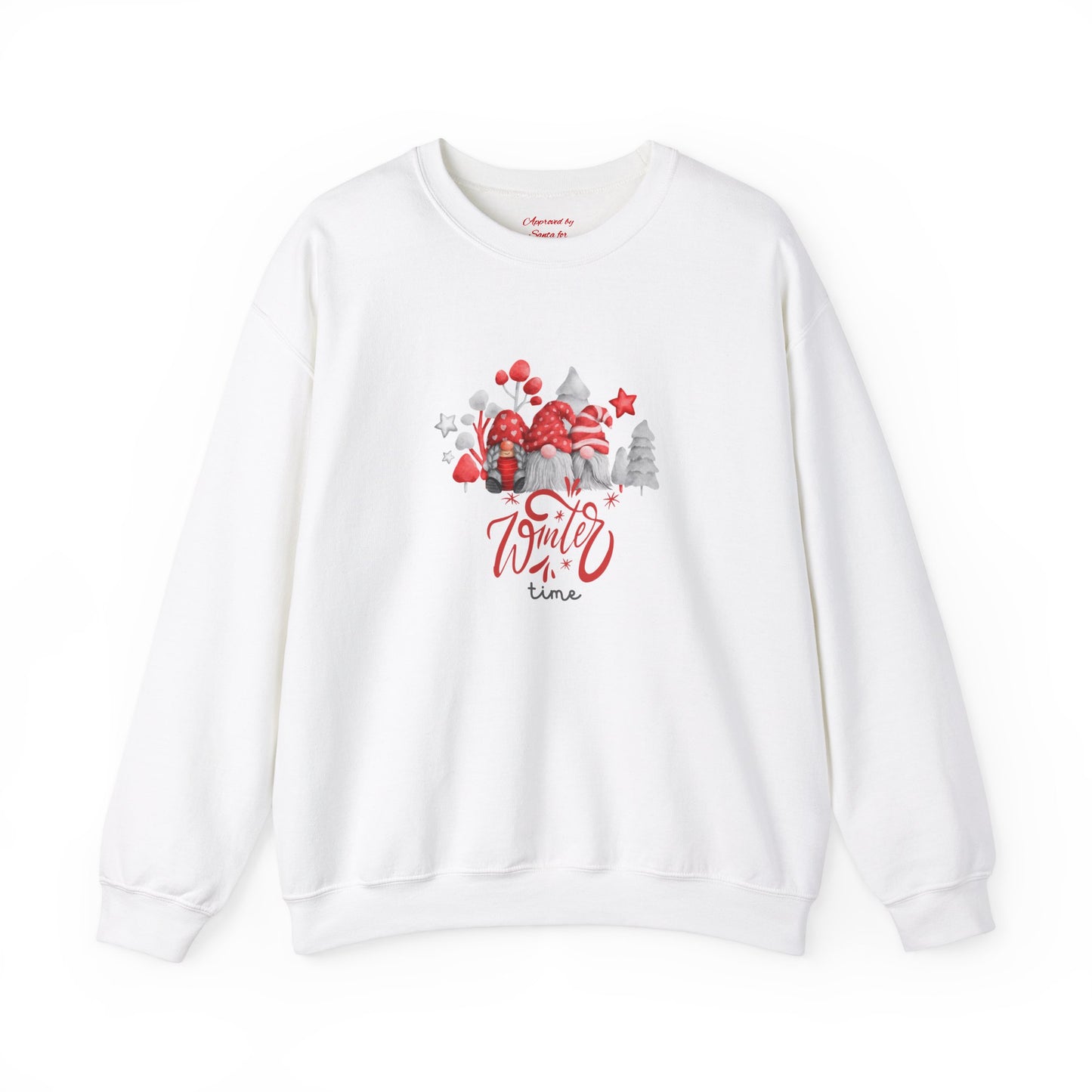 Unisex Heavy Blend Crewneck Sweatshirt Winter Time with Santa's Dwarves πβοΈβ¨