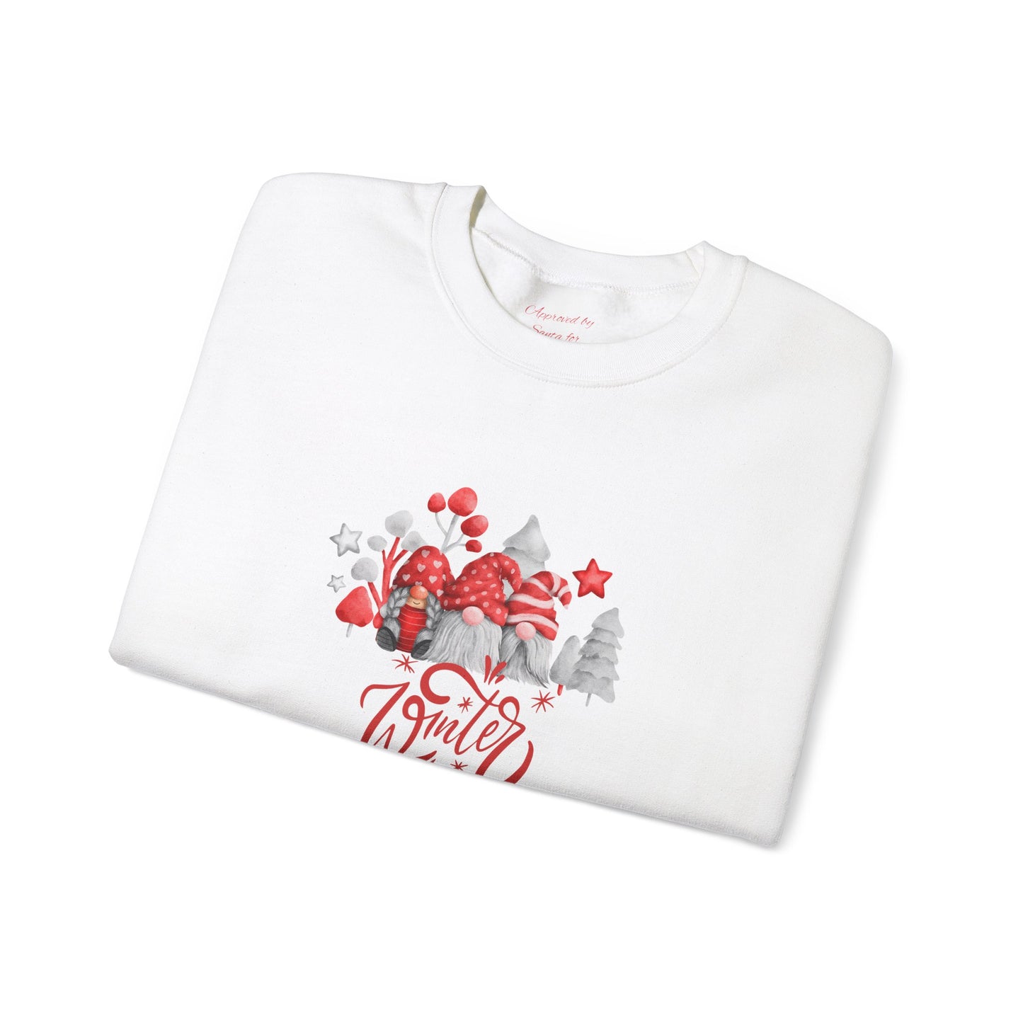 Unisex Heavy Blend Crewneck Sweatshirt Winter Time with Santa's Dwarves πβοΈβ¨