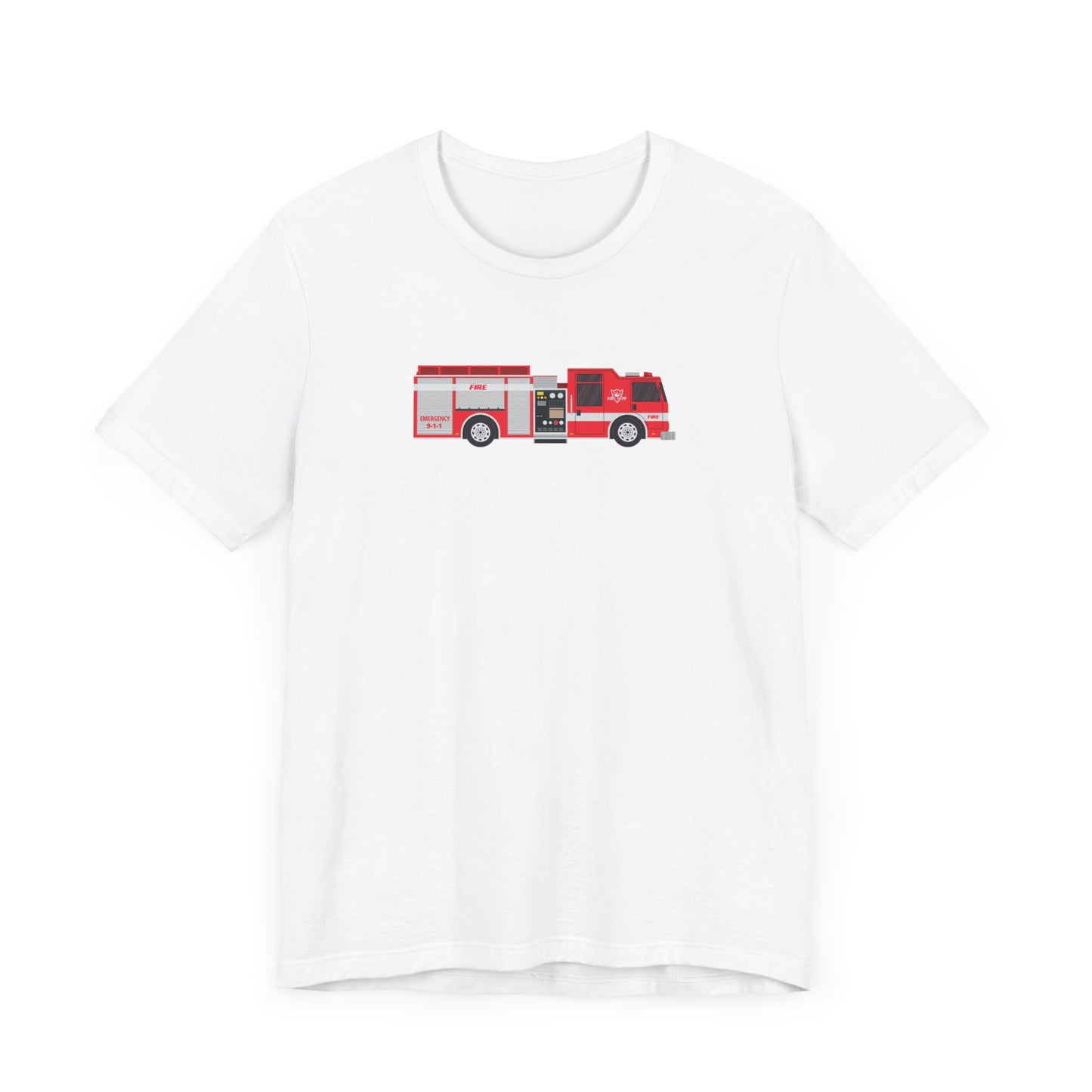 Unisex Jersey Short Sleeve Tee Fire Department Rescue Truck