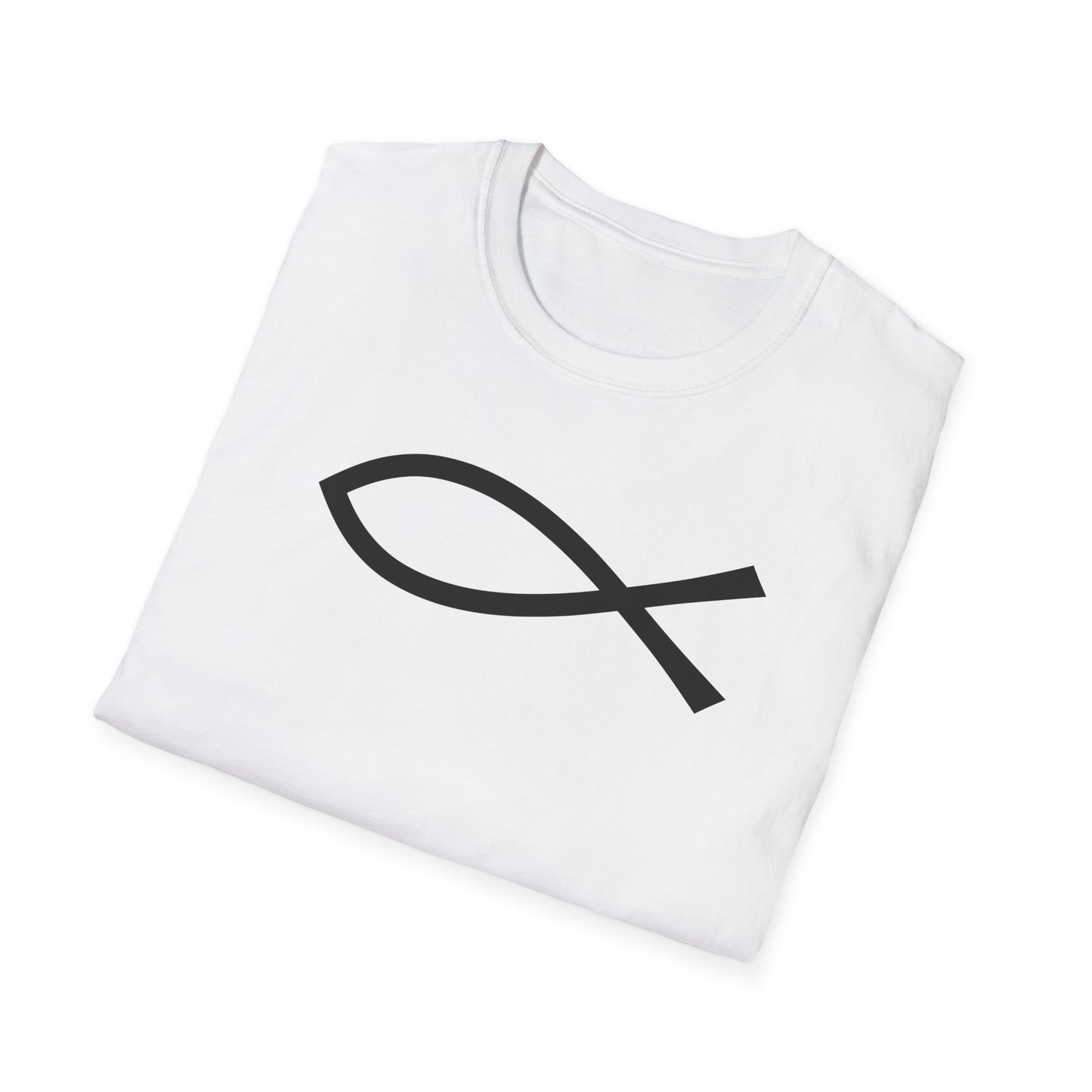 Jesus Fish Ichthys Softstyle T-Shirt