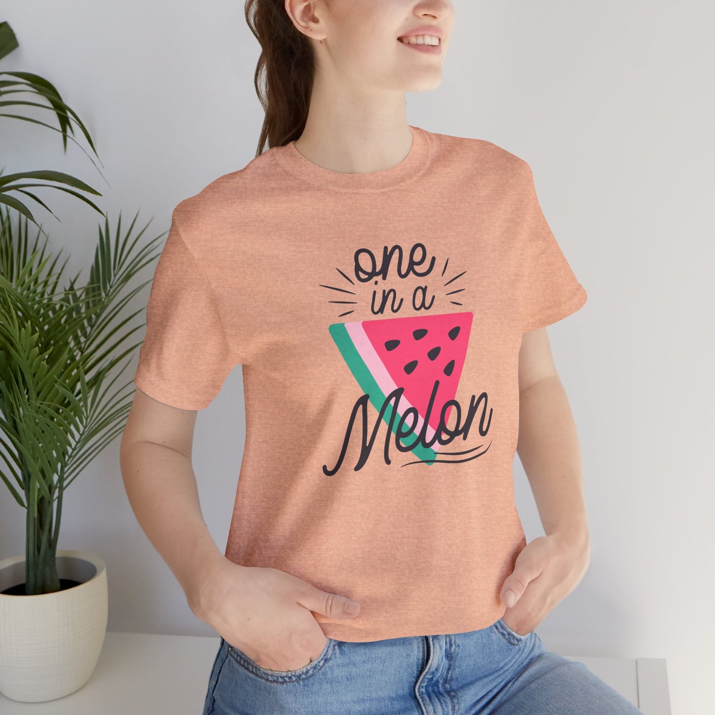 One In A Melon Unisex Jersey Short Sleeve Tee Soft Cotton