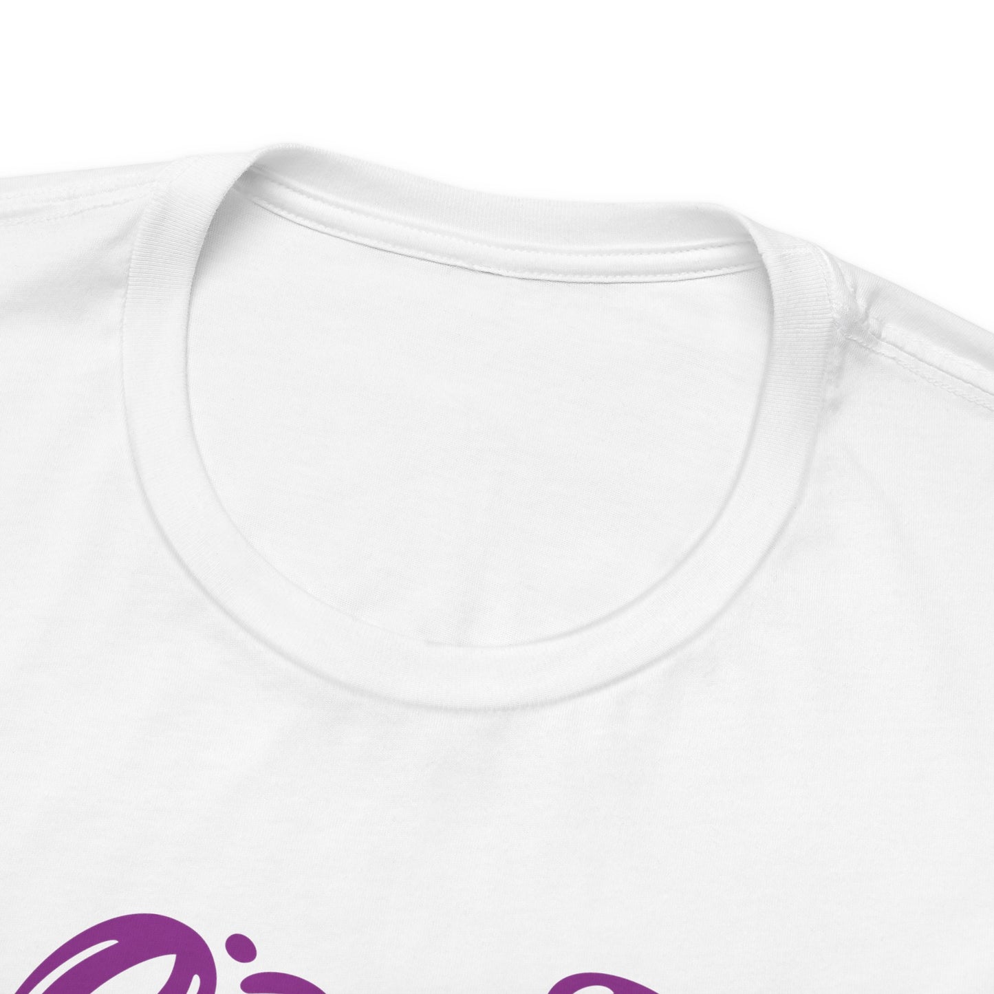 Christ is Risen Heart Shaped Purple Print Unisex Jersey Short Sleeve Tee