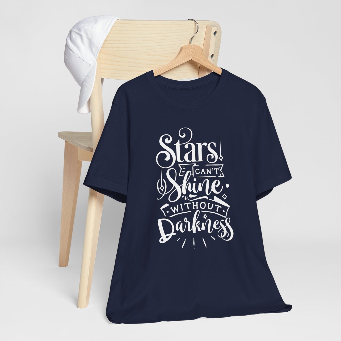 Stars Can't Shine Without Darkness Unisex Jersey Short Sleeve Tee