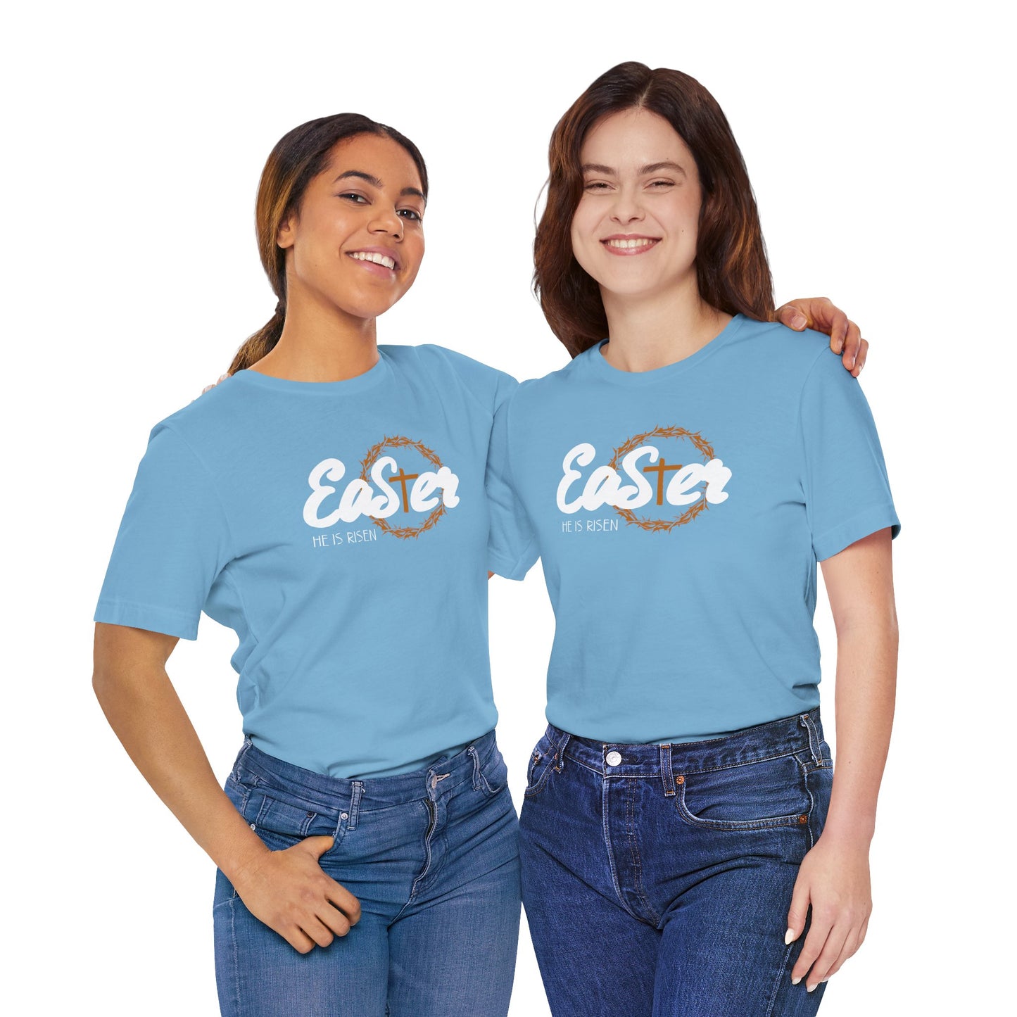 Easter He Is Risen Unisex Jersey Short Sleeve Tee