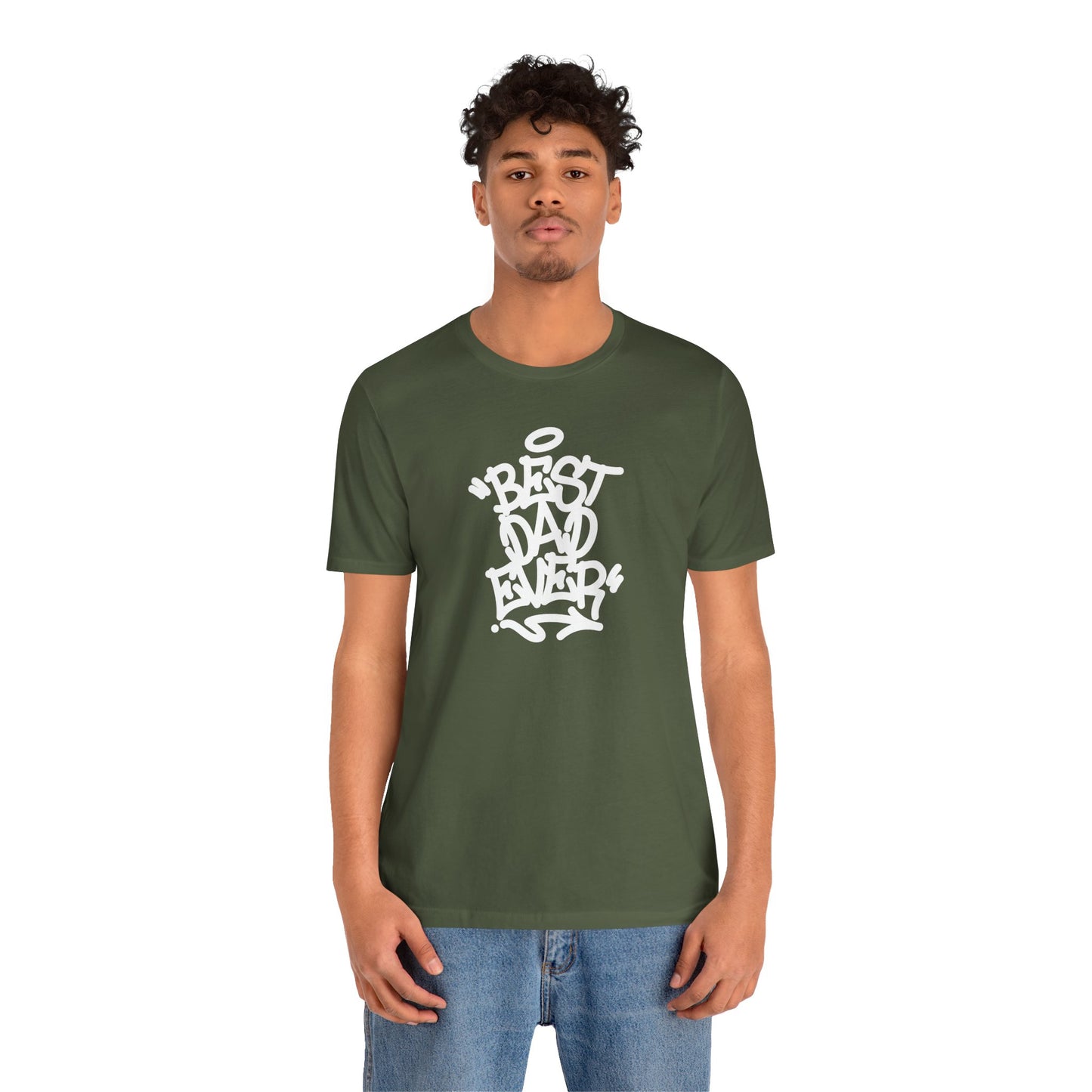 Best Dad Ever Men's Jersey Short Sleeve Tee