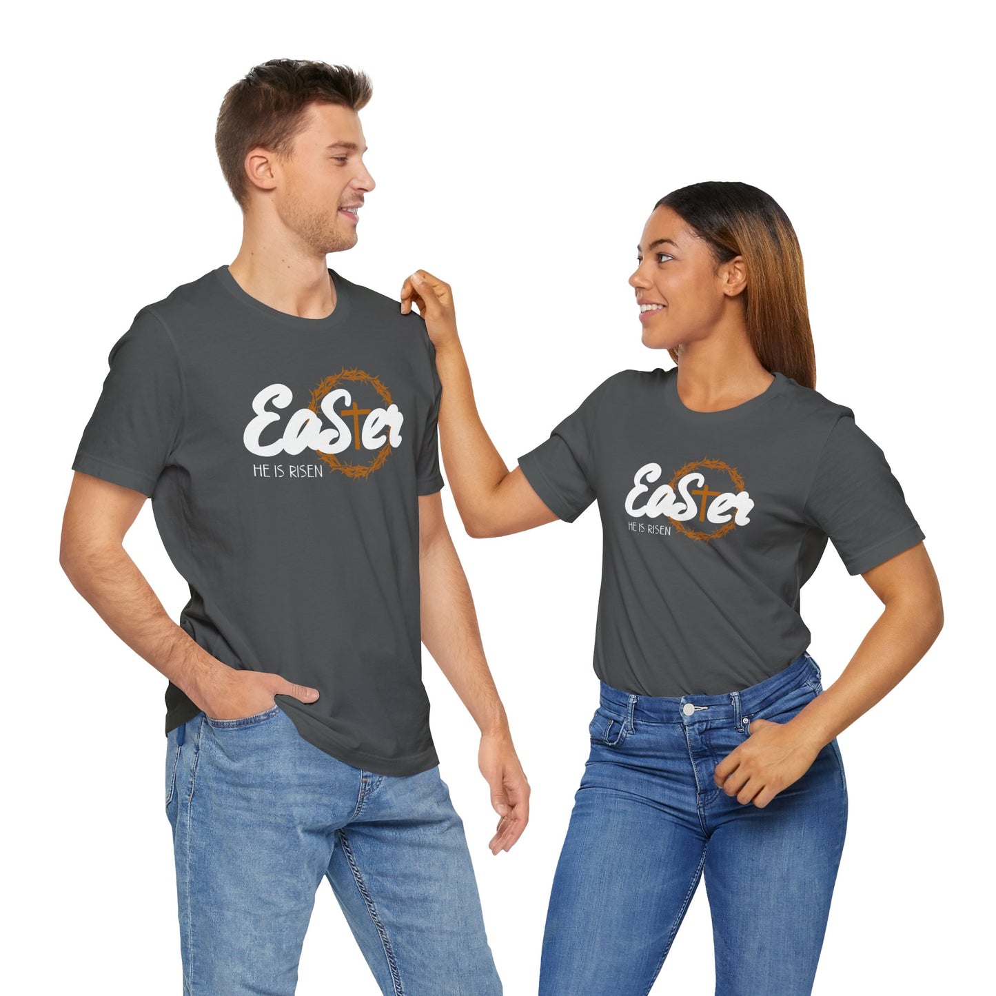 Easter He Is Risen Unisex Jersey Short Sleeve Tee