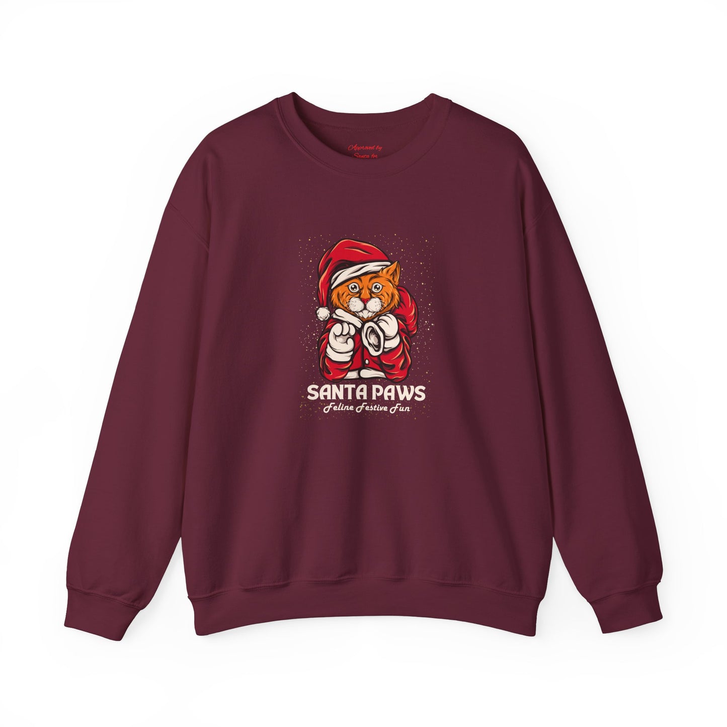 Unisex Heavy Blend Crewneck Sweatshirt Santa Paws Feline Festive Fun π
πΎπ