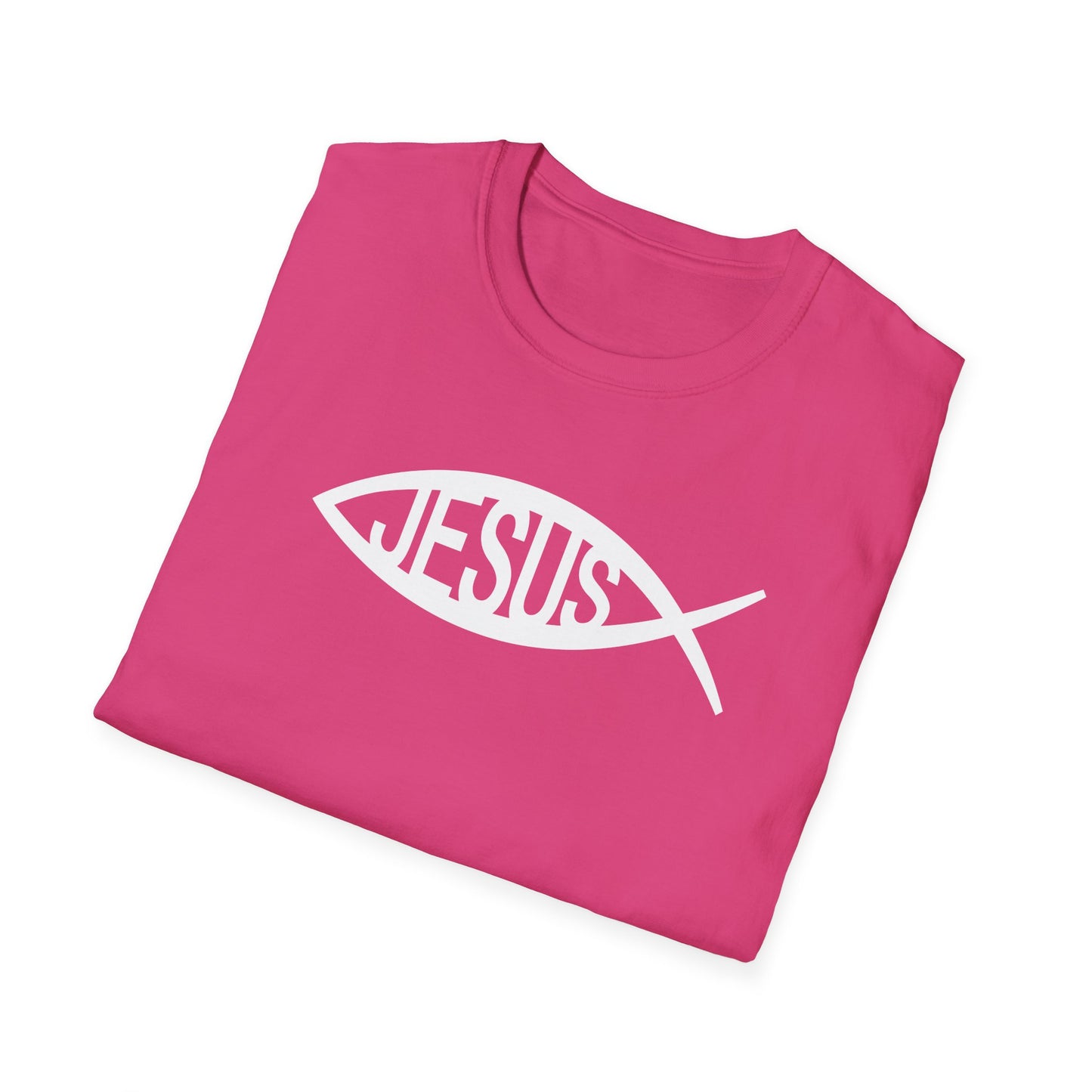 Jesus Fish Ichthys Softstyle T-Shirt