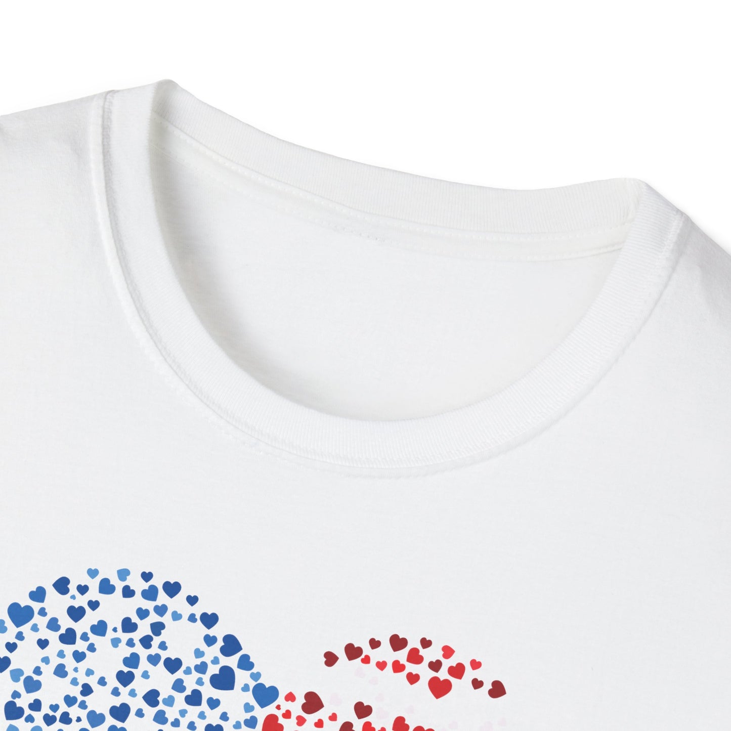 Patriotic Heartbeat Unisex Softstyle T-Shirt