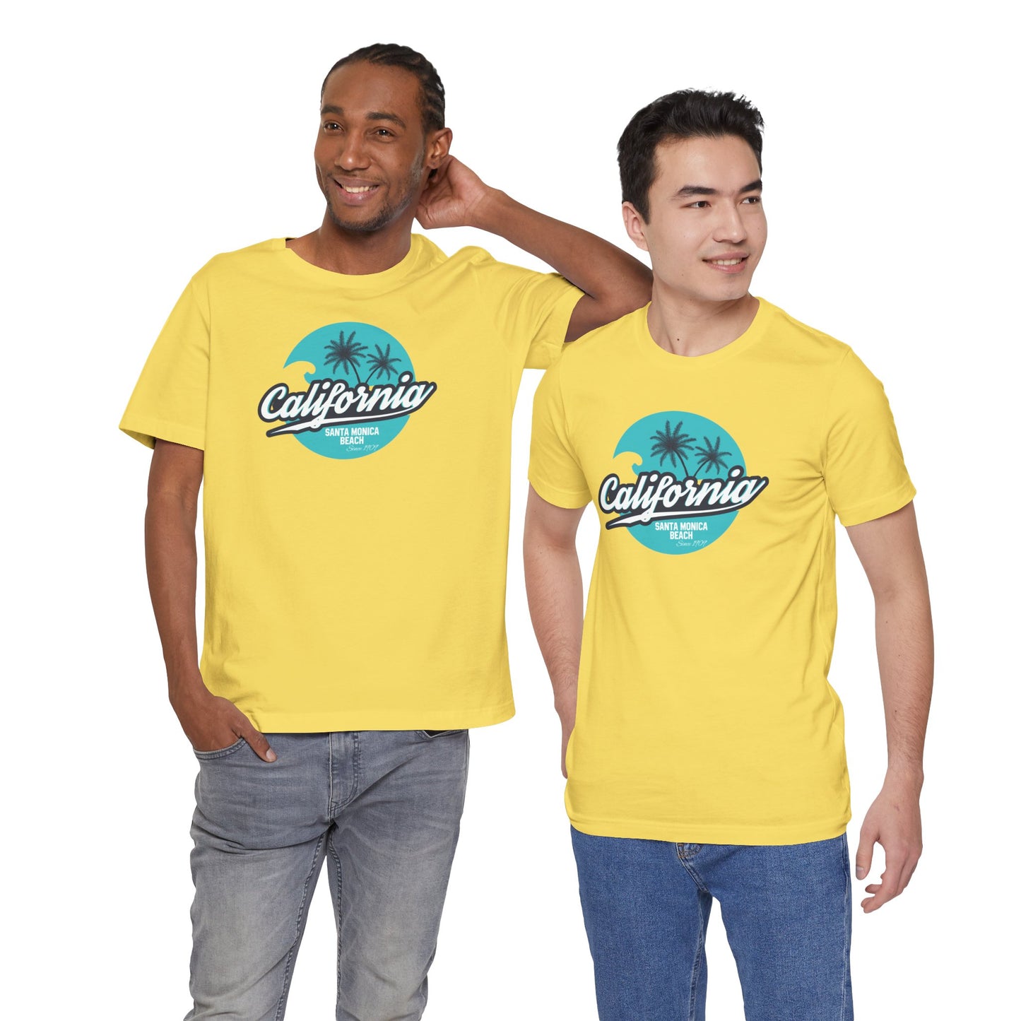 California Santa Monica Beach Unisex Jersey Short Sleeve Tee