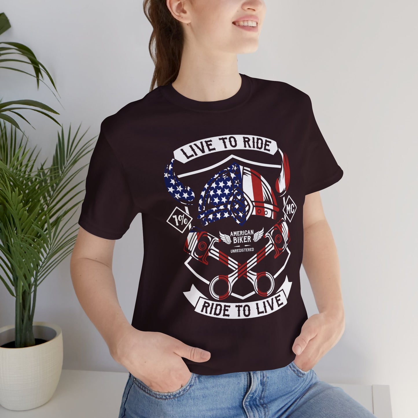 Live To Ride Ride To Live 1% MC Unisex Jersey Short Sleeve Tee