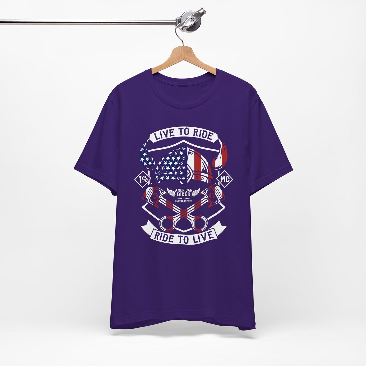 Live To Ride Ride To Live 1% MC Unisex Jersey Short Sleeve Tee