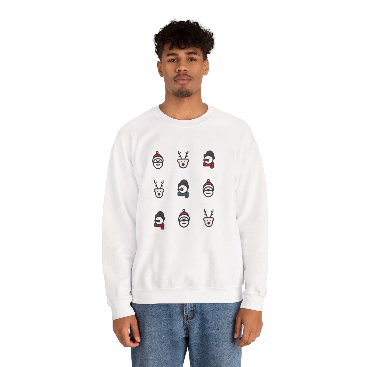 Christmas Icons Grid πβ¨ Unisex Heavy Blend Crewneck Sweatshirt