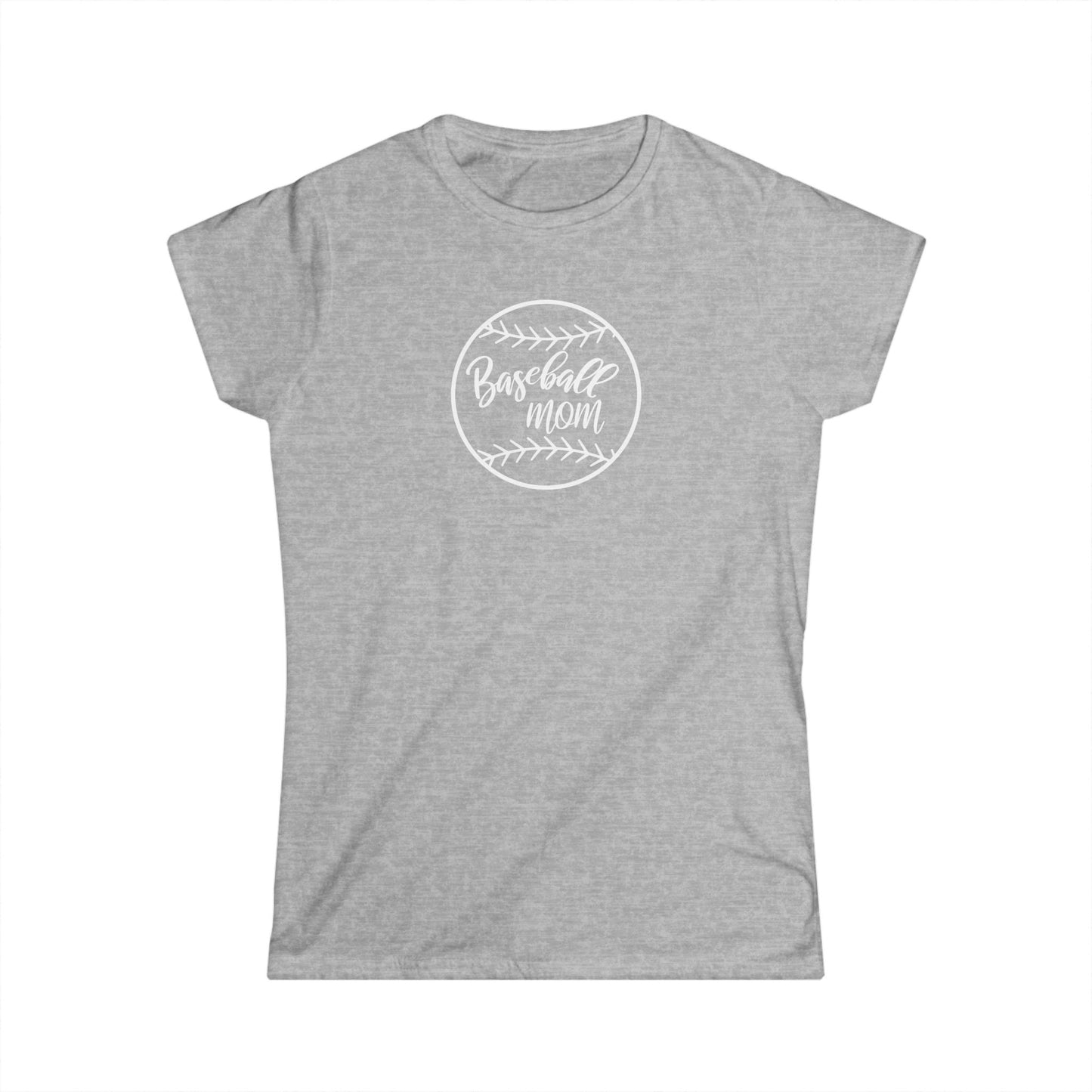 Baseball Mom Women's Softstyle Tee
