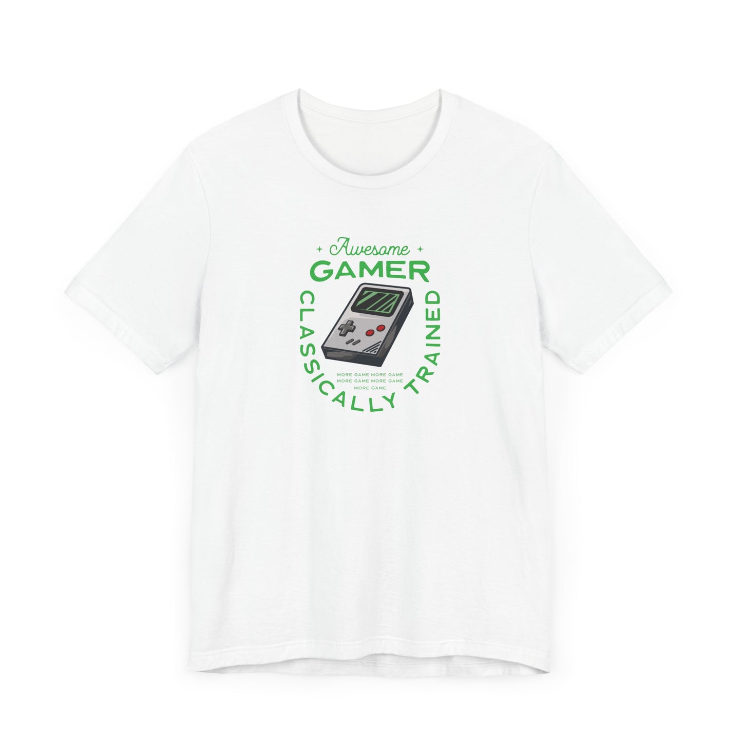 Unisex Jersey Short Sleeve Tee Awesome Gamer Classically Trained Green Print