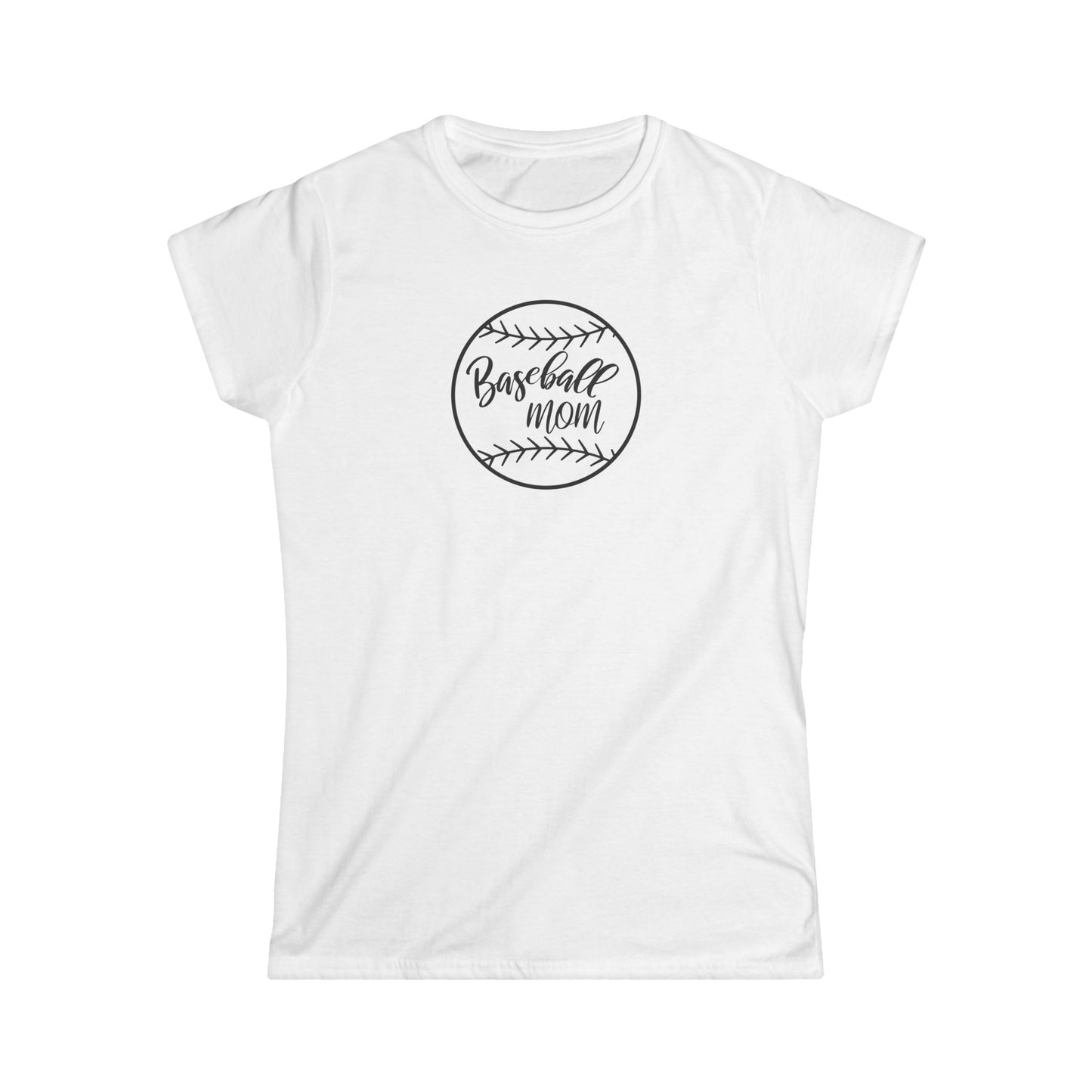 Baseball Mom Women's Softstyle Tee
