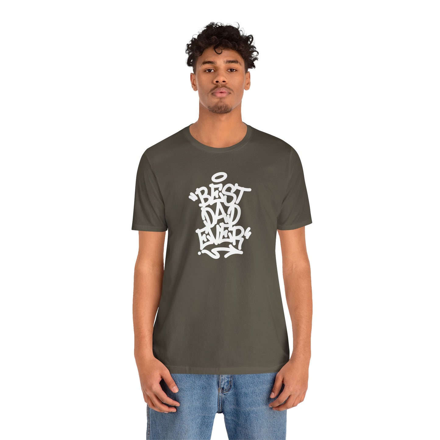Best Dad Ever Men's Jersey Short Sleeve Tee