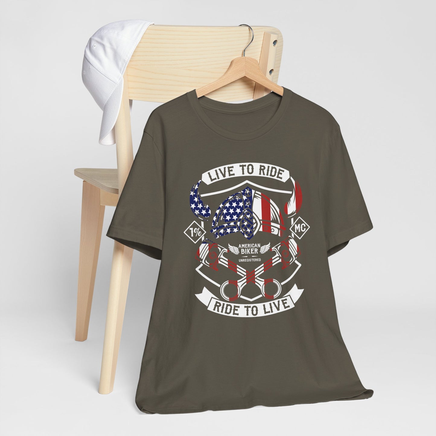 Live To Ride Ride To Live 1% MC Unisex Jersey Short Sleeve Tee