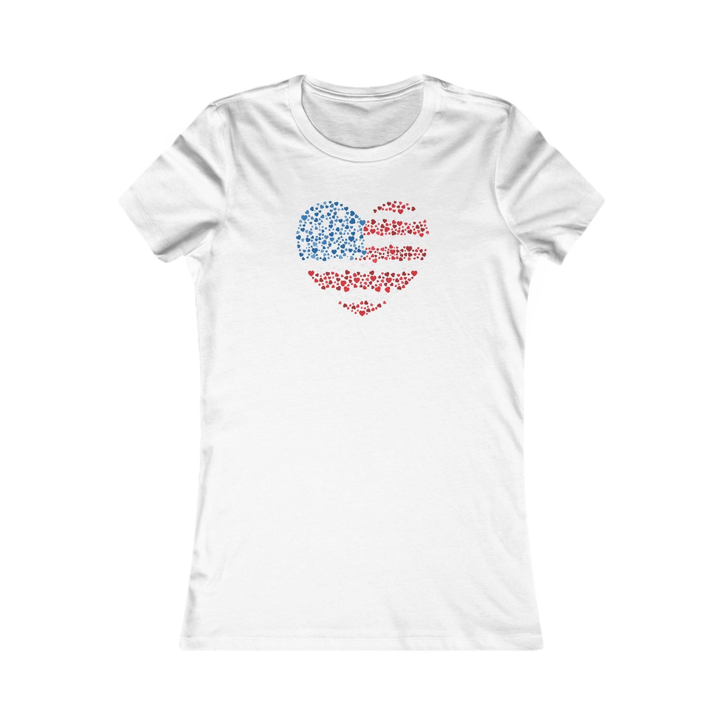 Patriotic Heartbeat Women's Favorite Tee