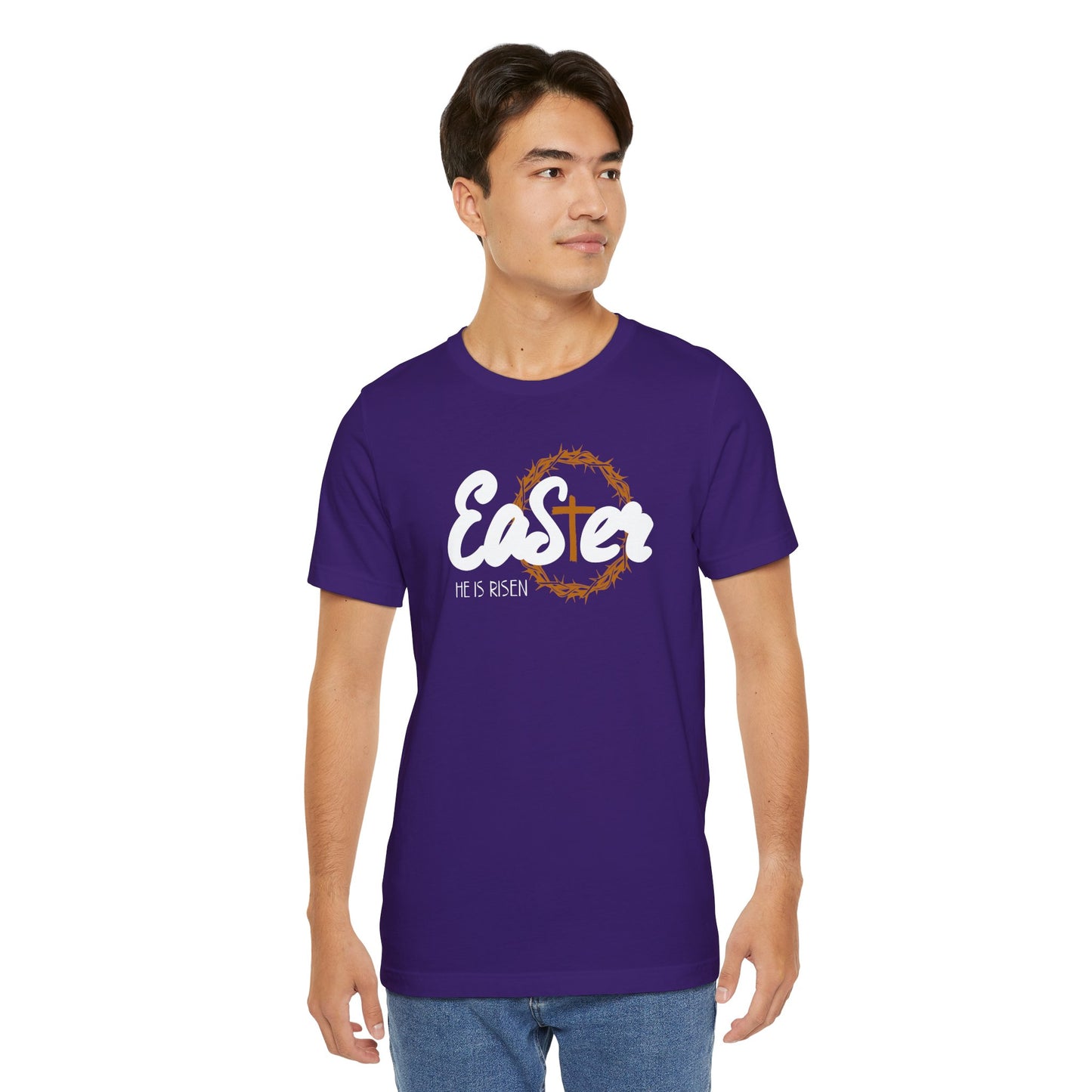 Easter He Is Risen Unisex Jersey Short Sleeve Tee
