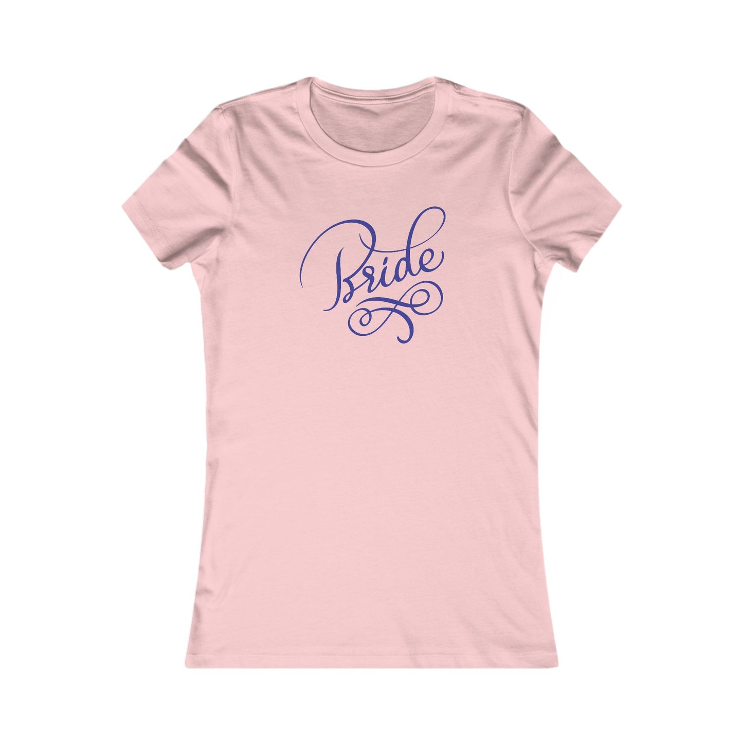 Women's Favorite Tee Bride Vibes Navy Print
