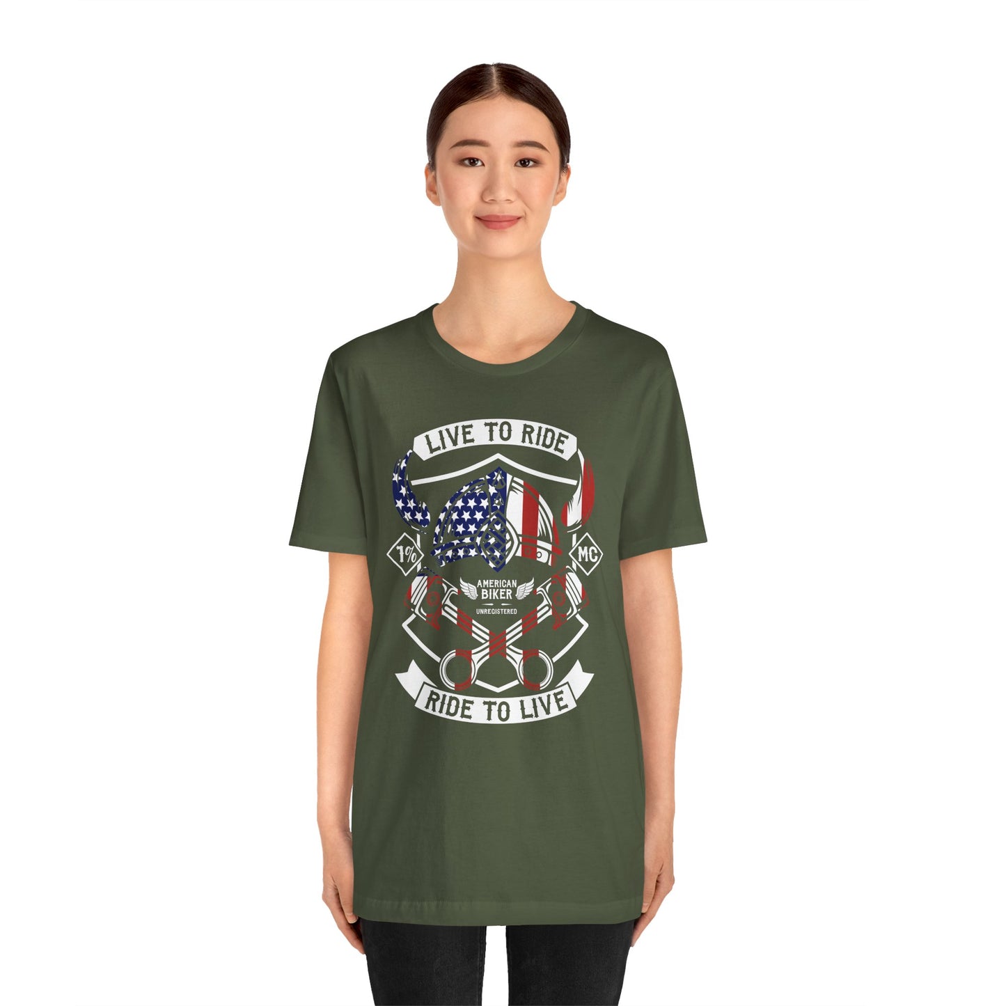 Live To Ride Ride To Live 1% MC Unisex Jersey Short Sleeve Tee