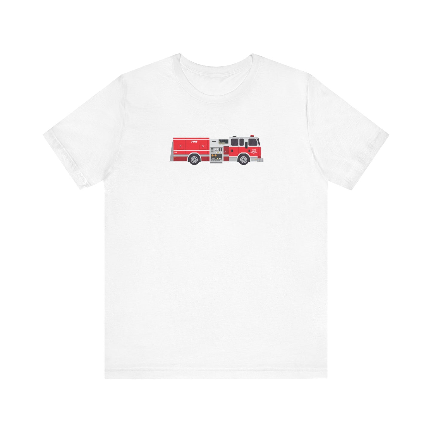 Unisex Jersey Short Sleeve Tee Fire Department Pumper Truck