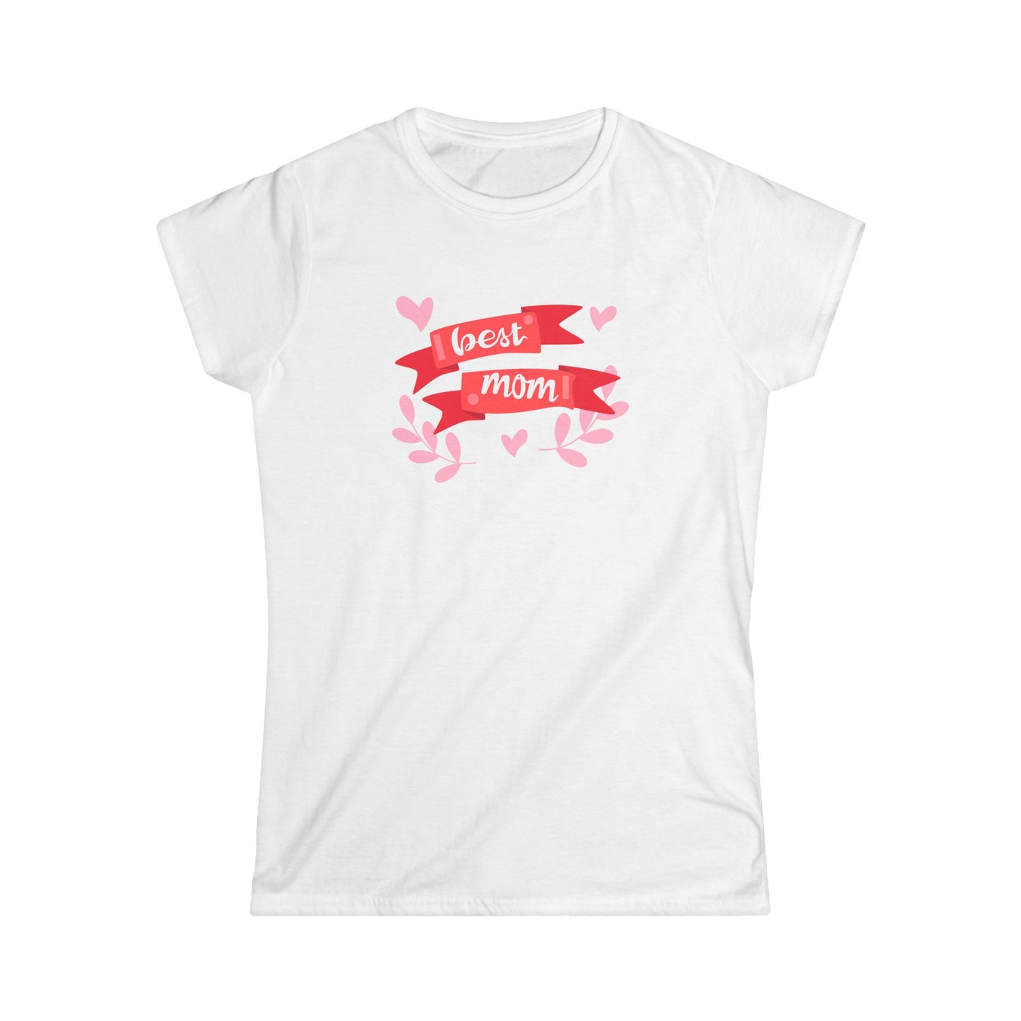 Best Mom Multi Color Print Women's Softstyle Tee