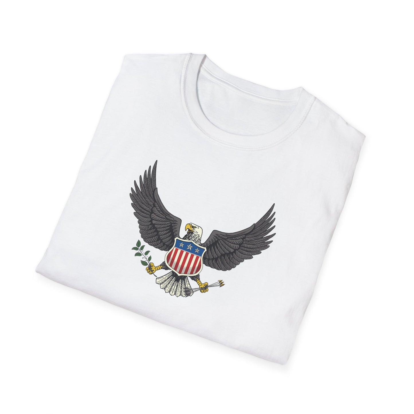 Patriotic Eagle Unisex Softstyle T-Shirt