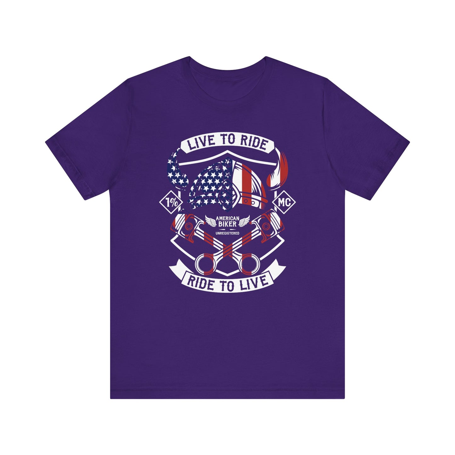 Live To Ride Ride To Live 1% MC Unisex Jersey Short Sleeve Tee
