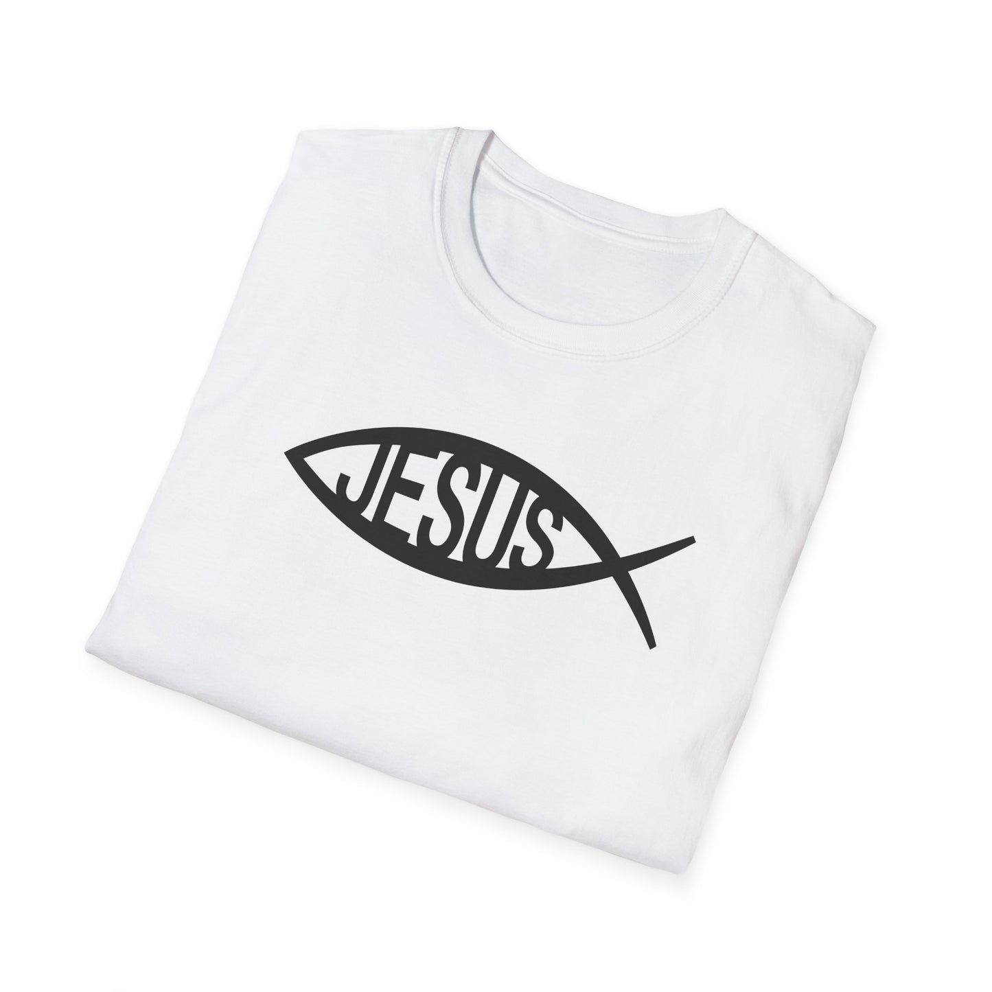 Jesus Fish Ichthys Softstyle T-Shirt
